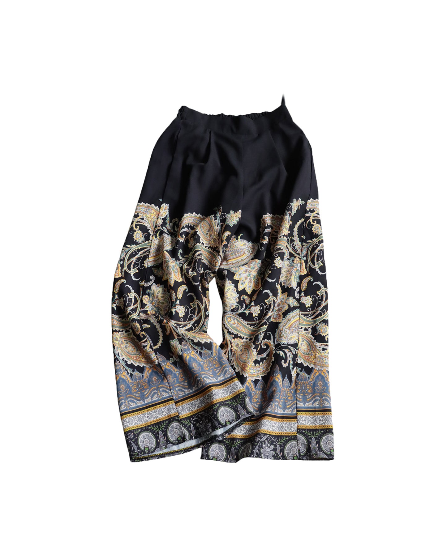 Ladies Paisley Wide Pants