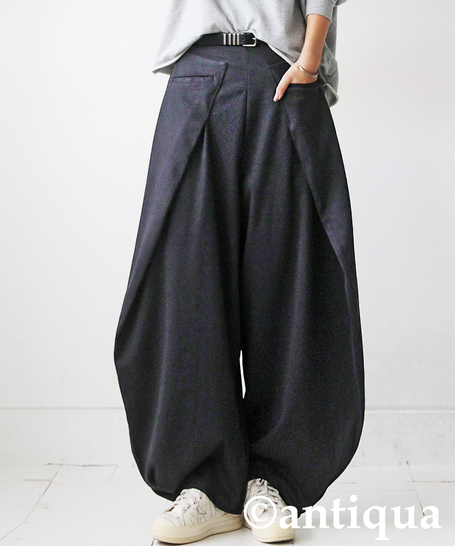 Herringbone Wide Pants Ladies