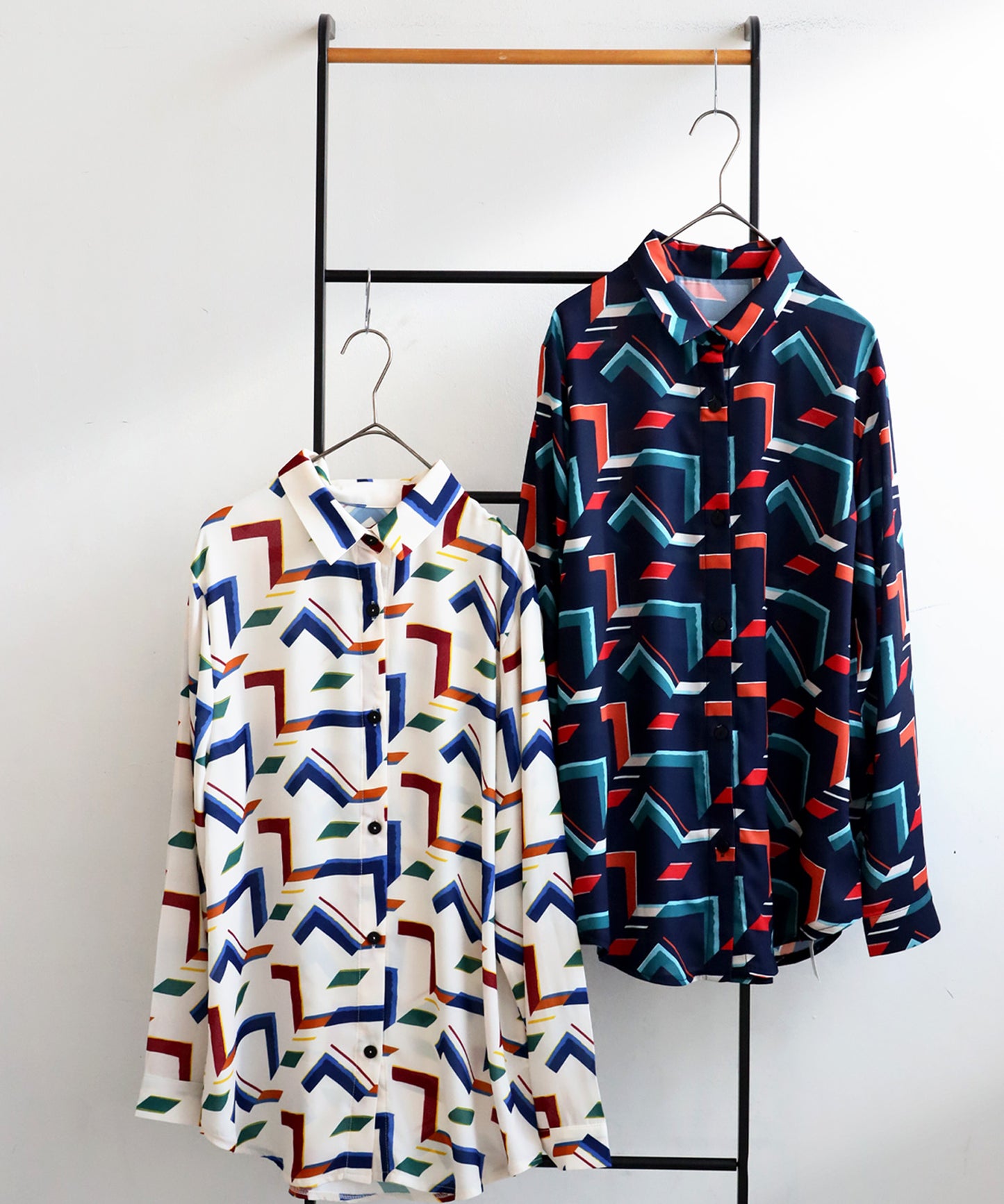 Geometric Print Shirt Ladies