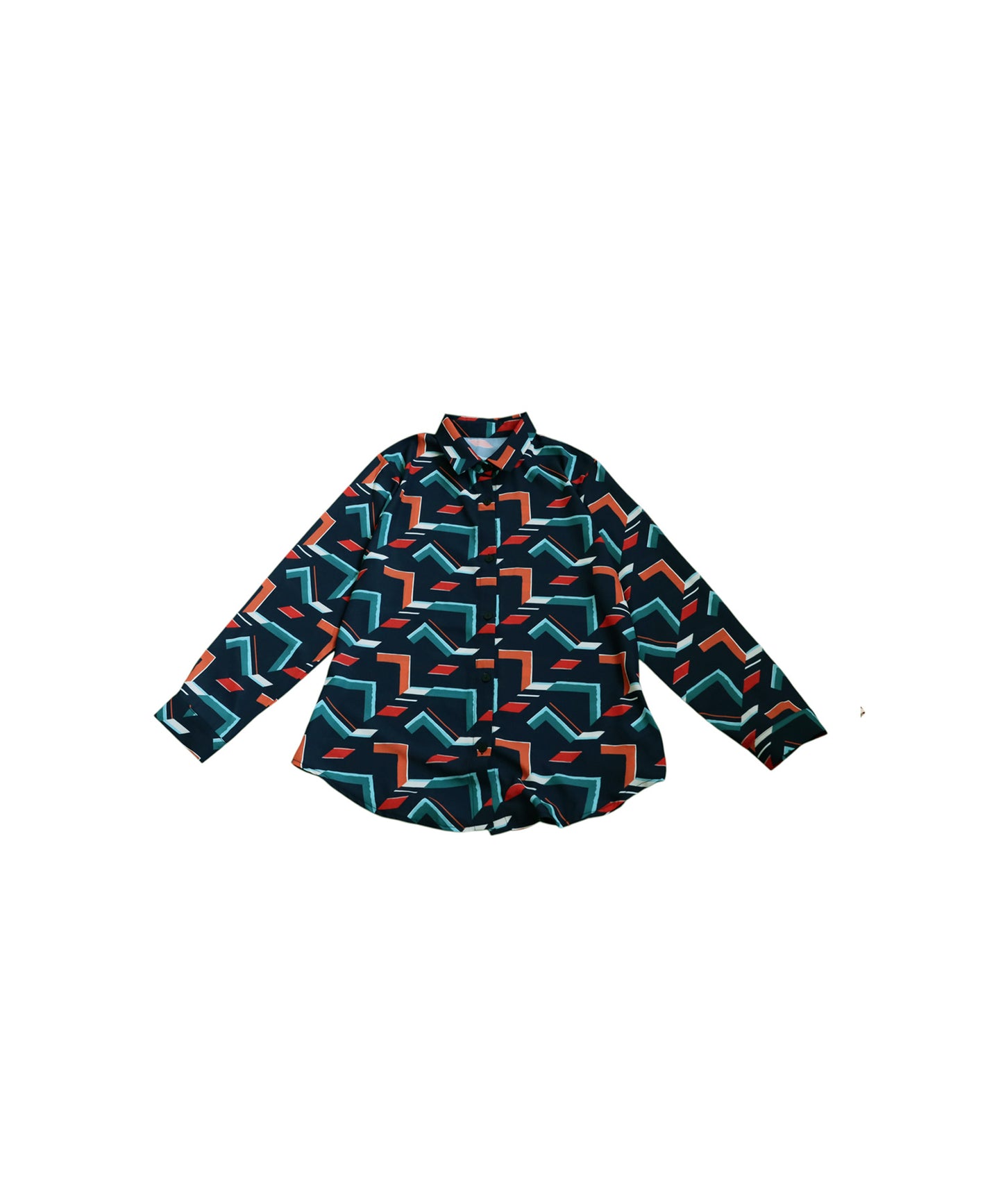 Geometric Print Shirt Ladies
