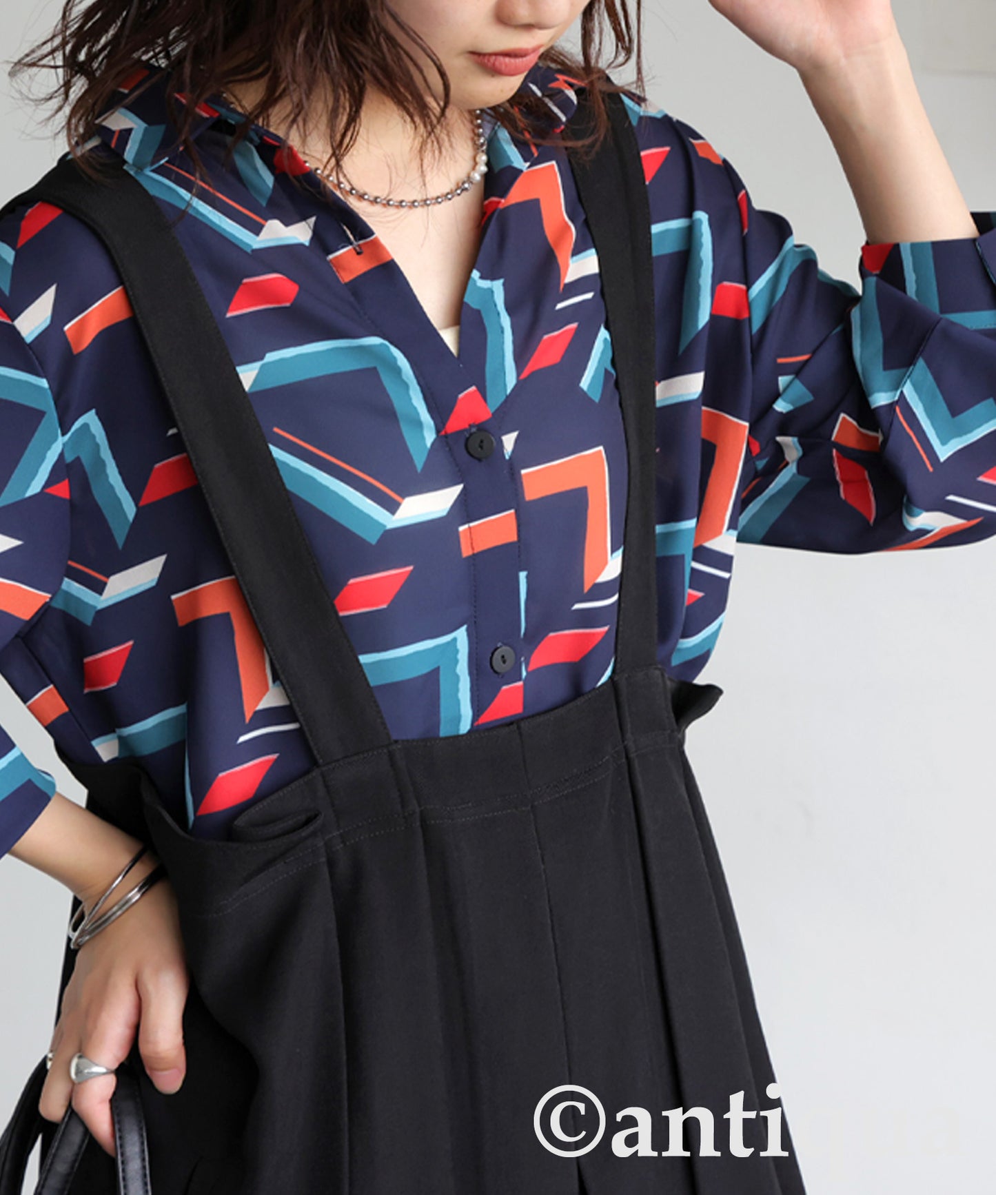 Geometric Print Shirt Ladies