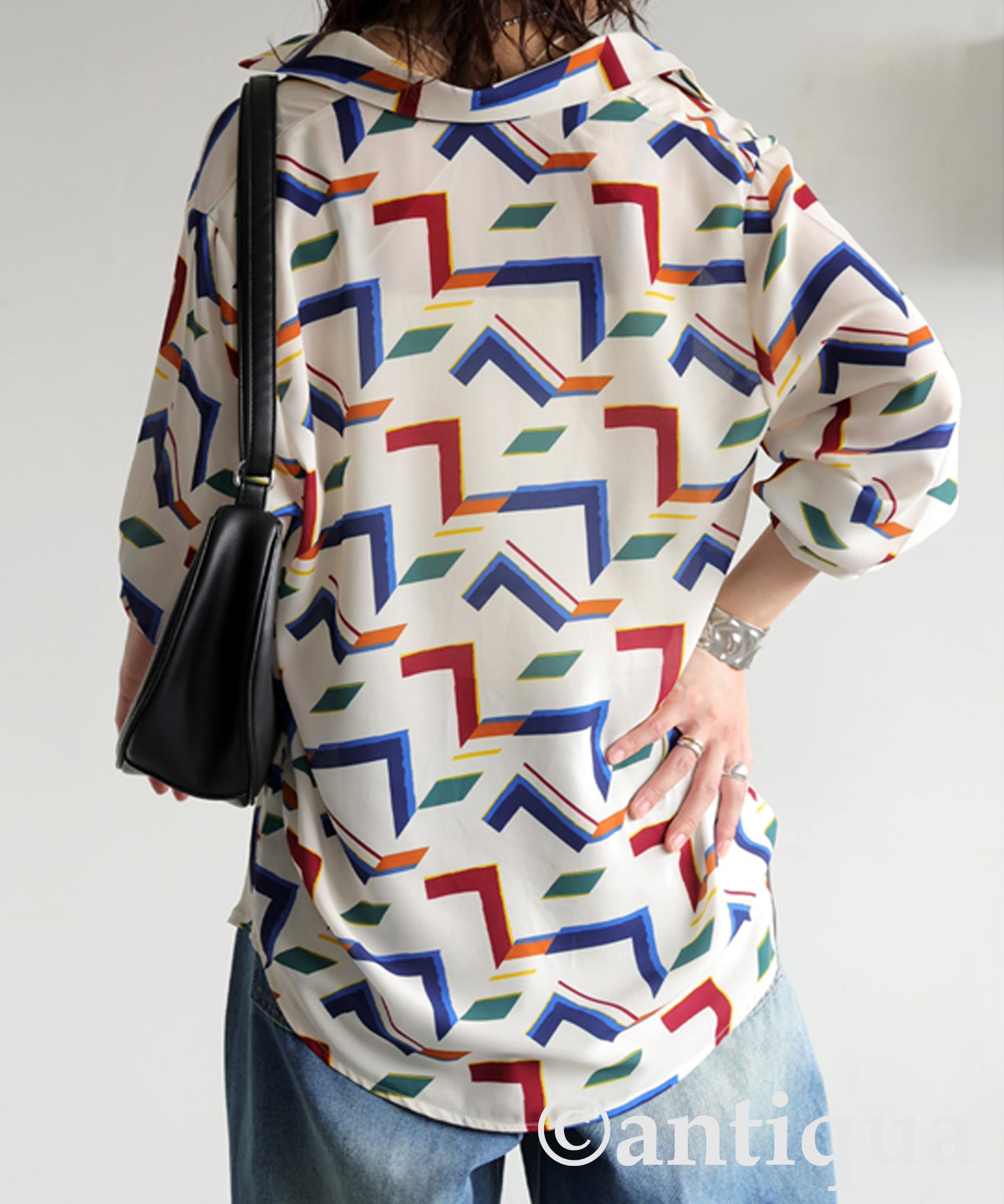 Geometric Print Shirt Ladies