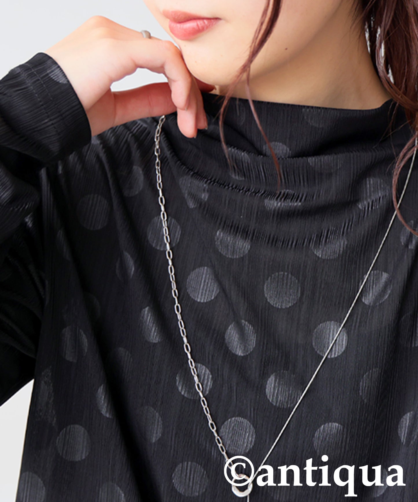 Polka Dot Sheer Top Ladies