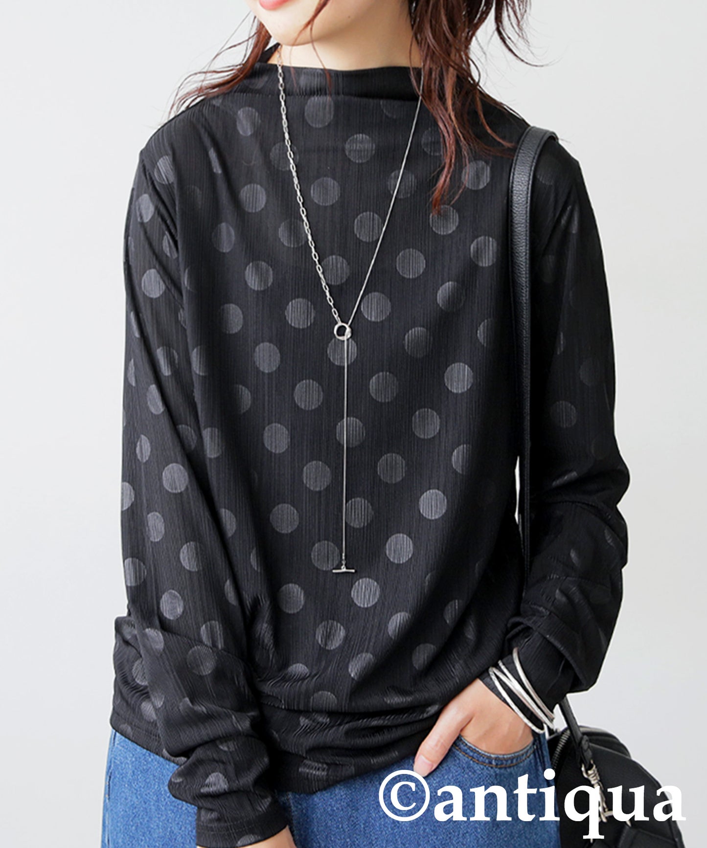 Polka Dot Sheer Top Ladies