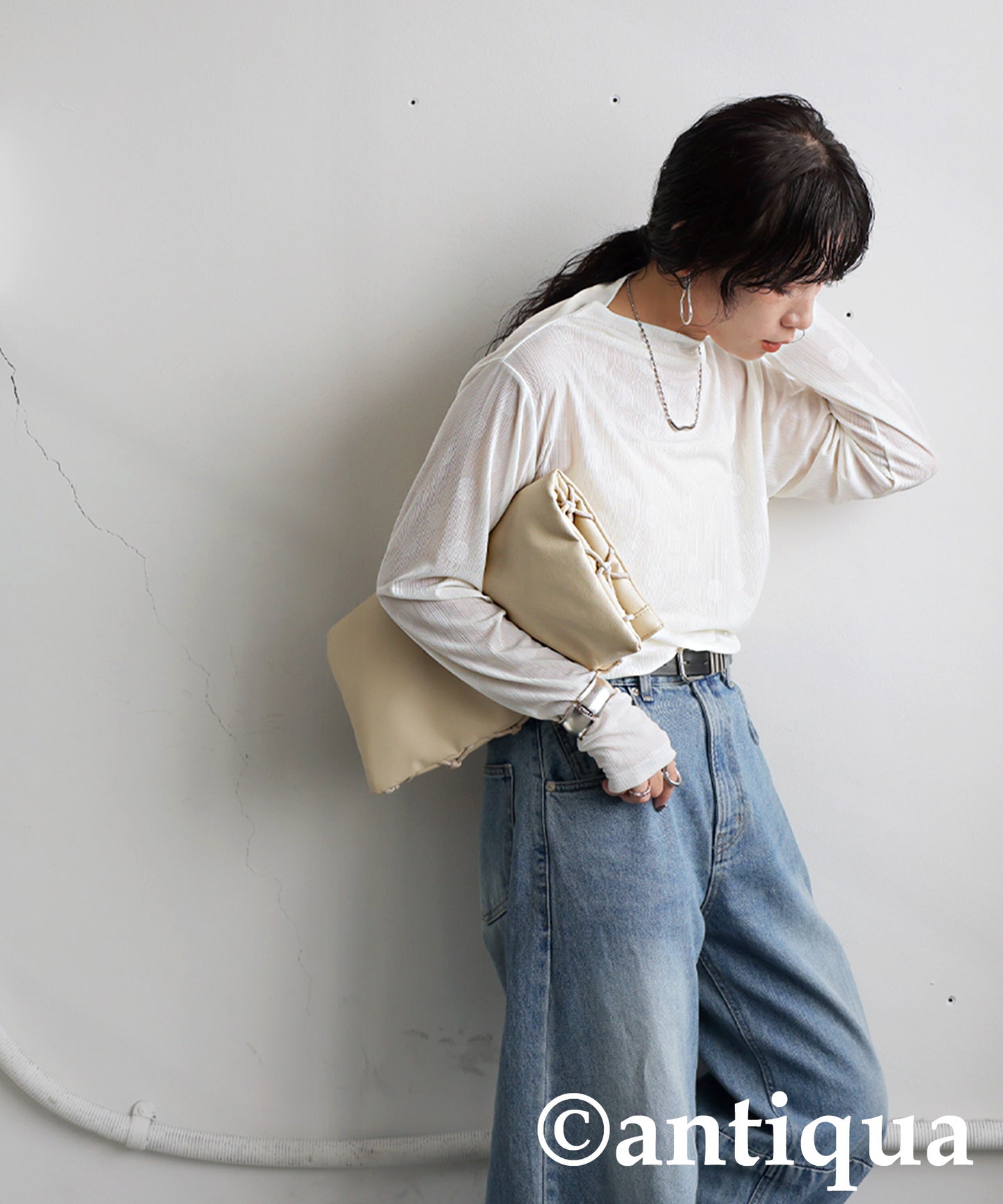 Polka Dot Sheer Top Ladies