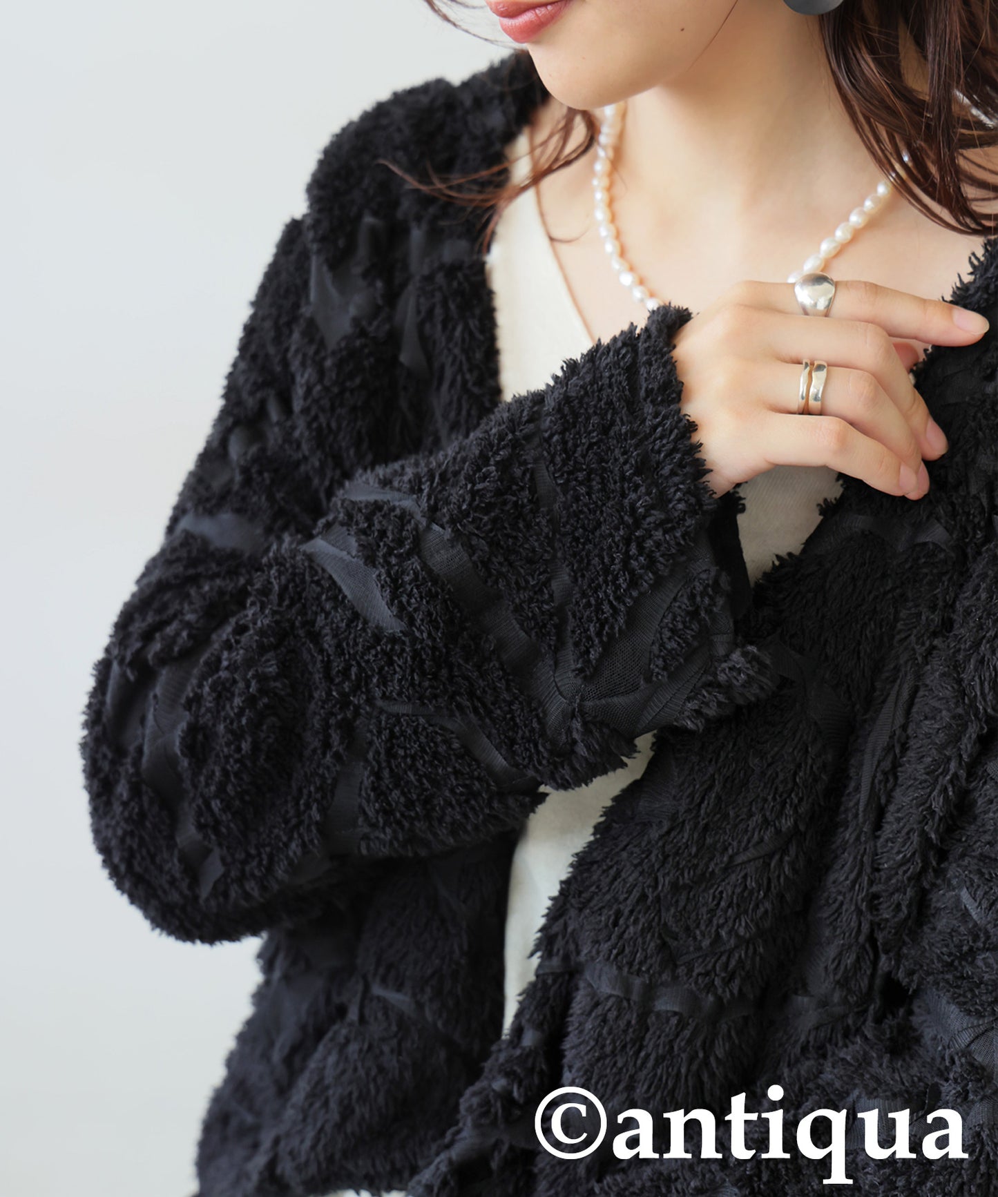 Faux Fur Cardigan Ladies