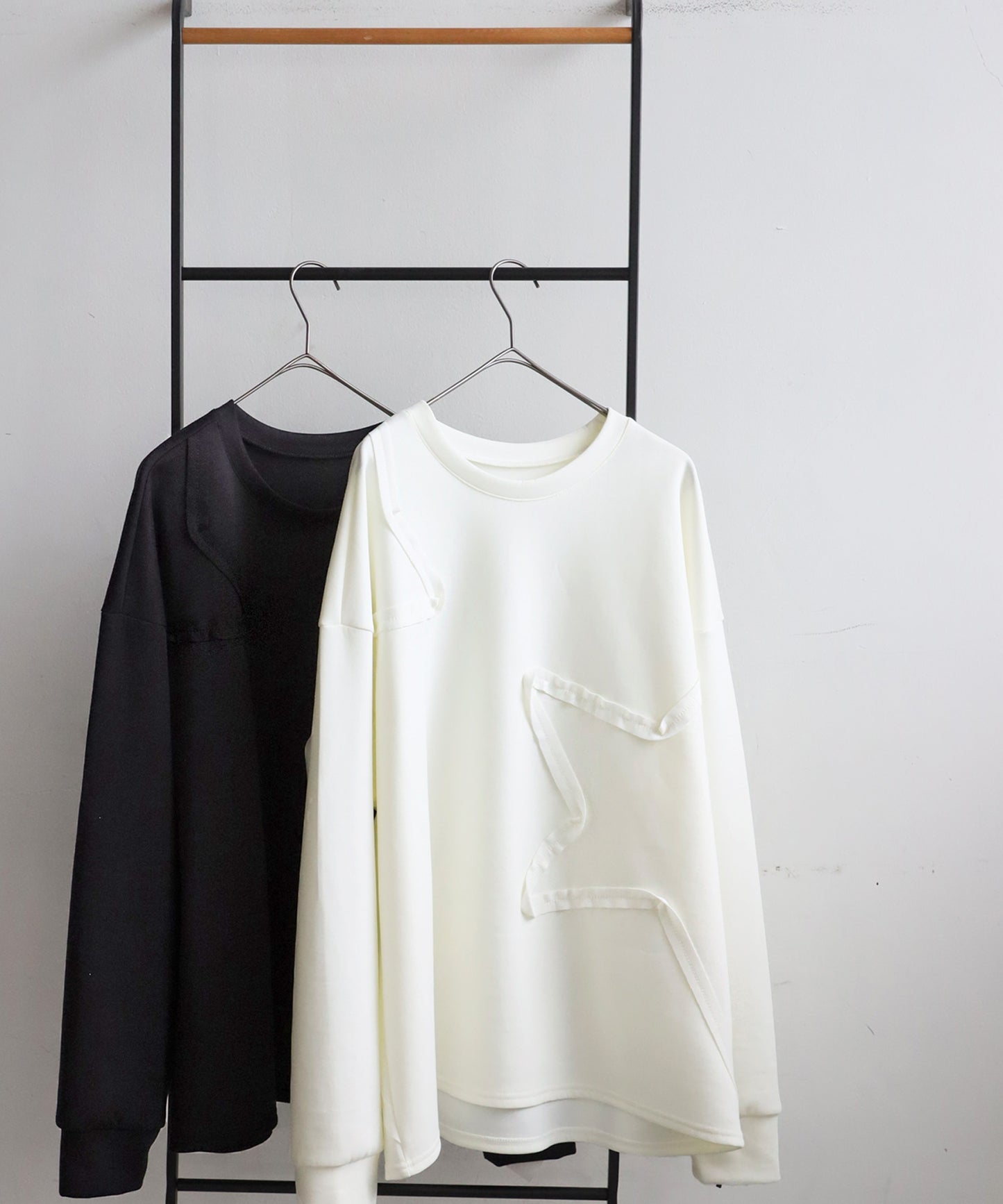 Star-Shaped Tape Embroidered Tops Ladies