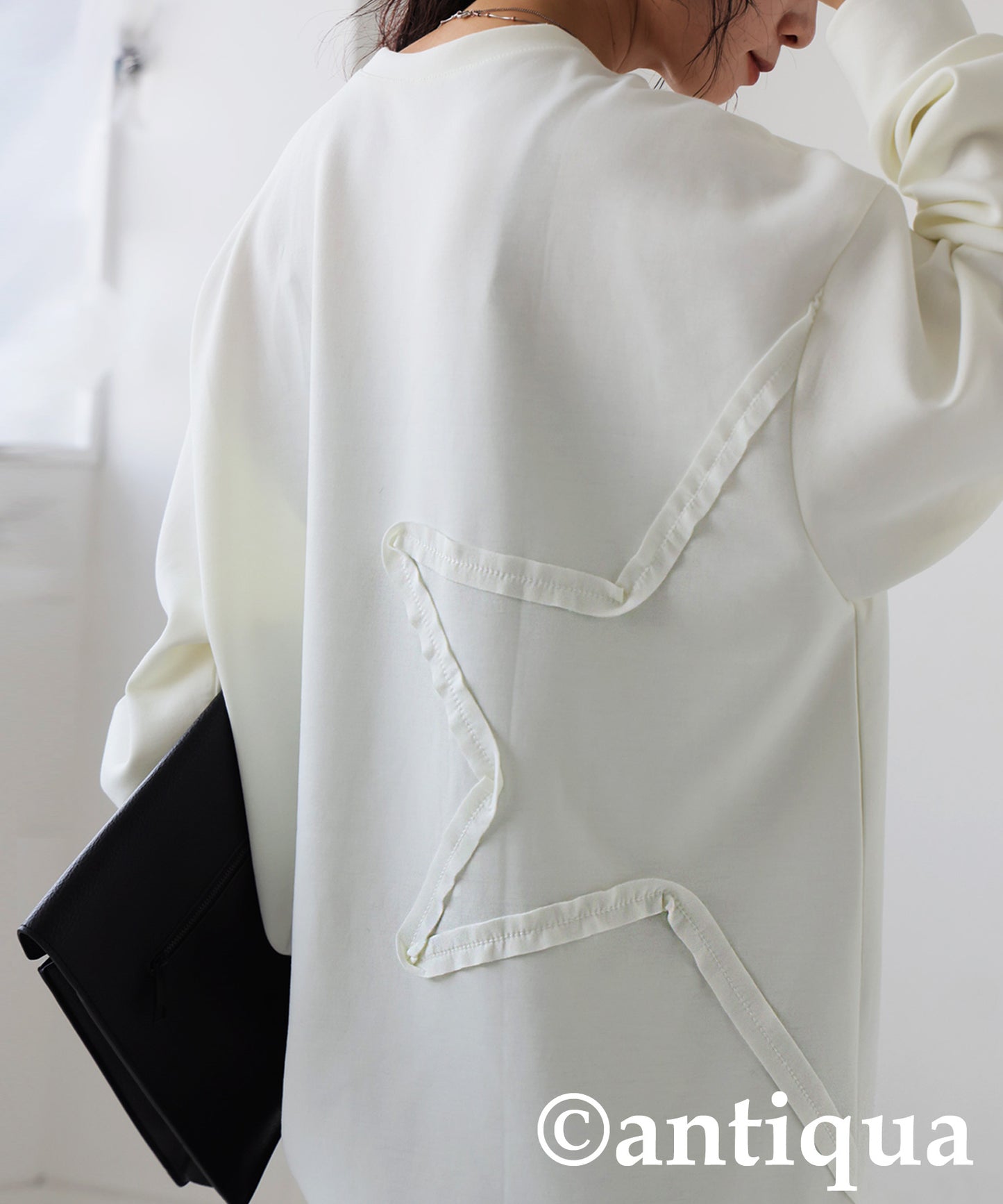 Star-Shaped Tape Embroidered Tops Ladies