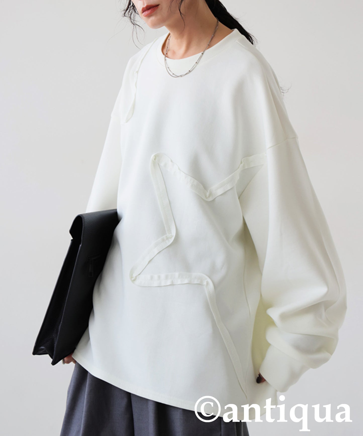 Star-Shaped Tape Embroidered Tops Ladies