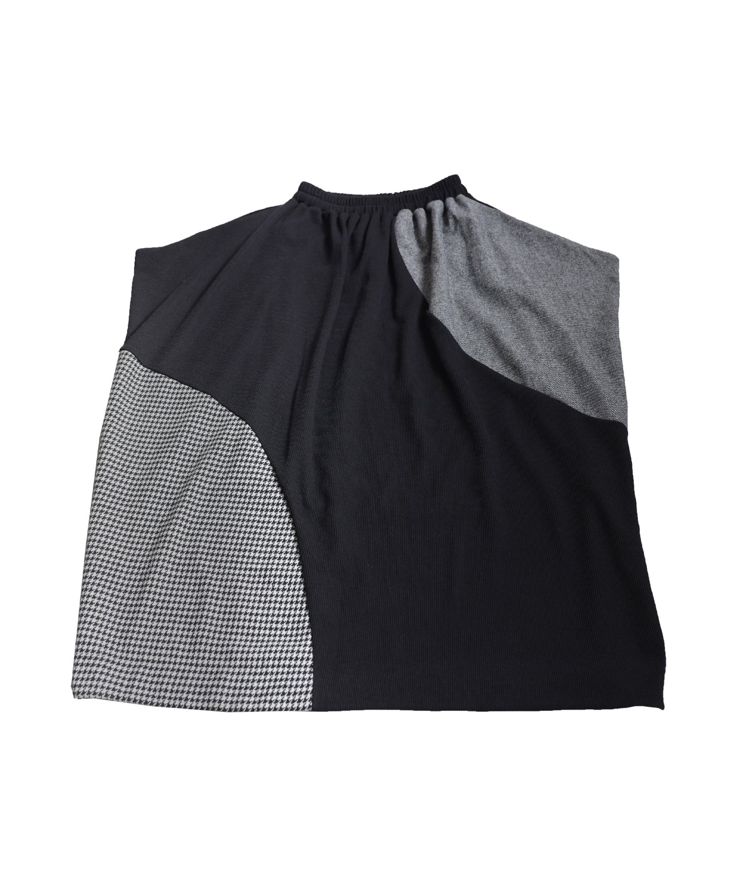 Design Skirt With Different Material Switching Ladies