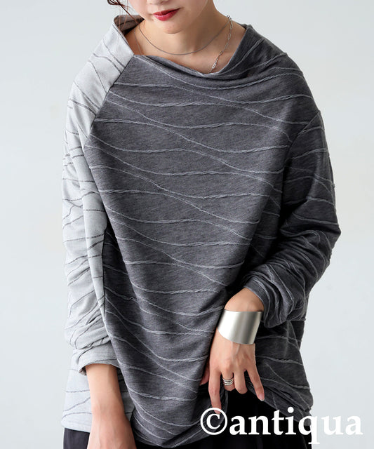 Asymmetrical Wave Pattern Top Ladies