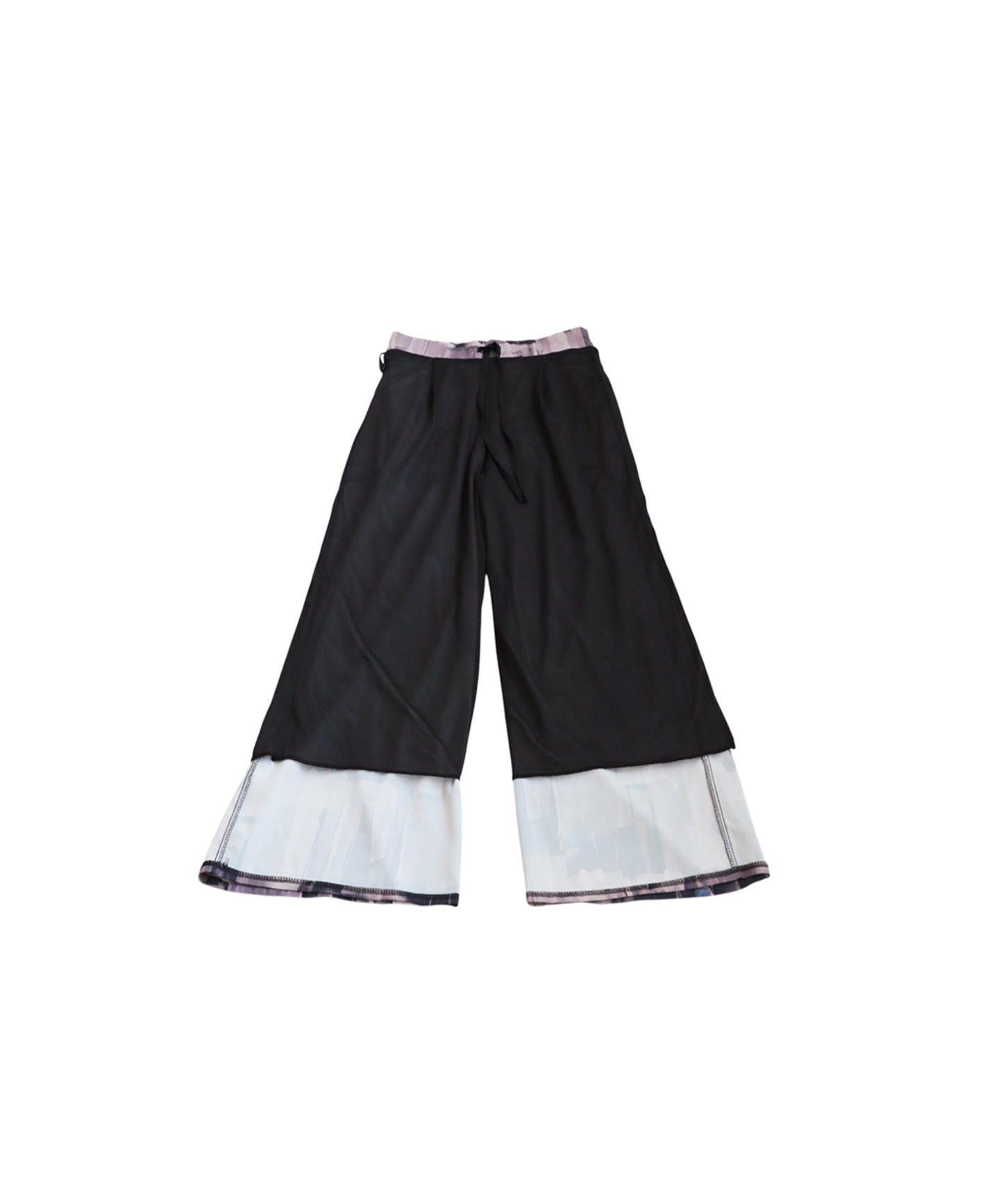 Ladies Art Print Wide Pants