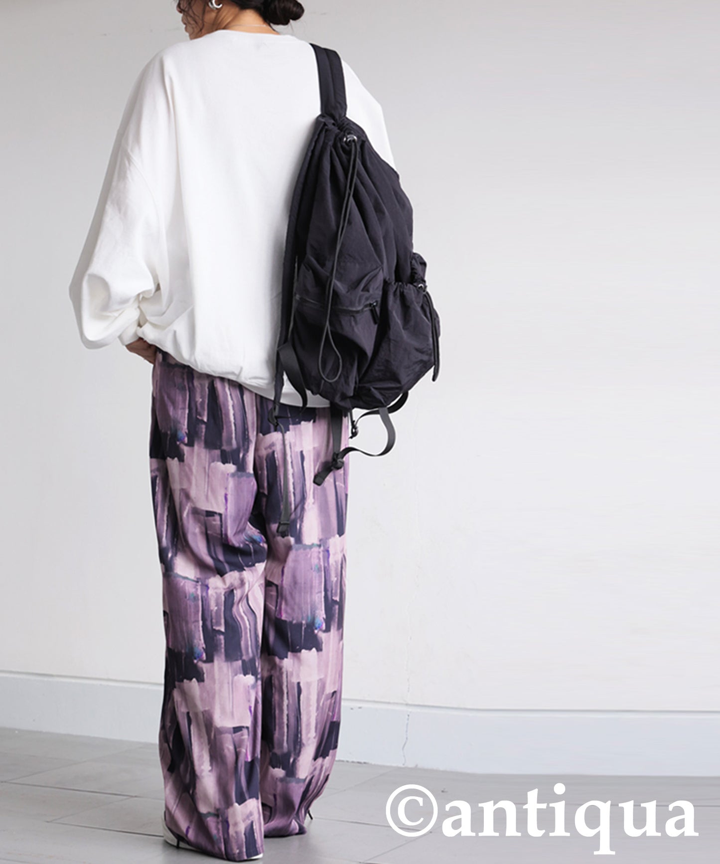 Ladies Art Print Wide Pants