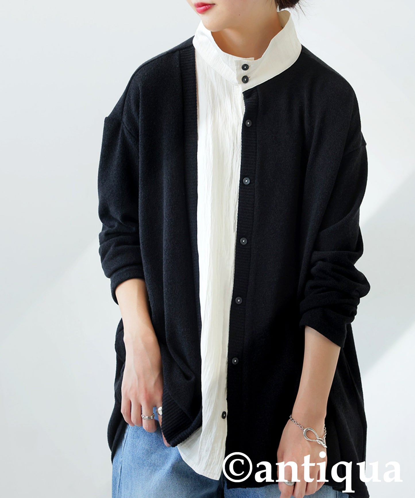 Layered Style Cardigan Ladies