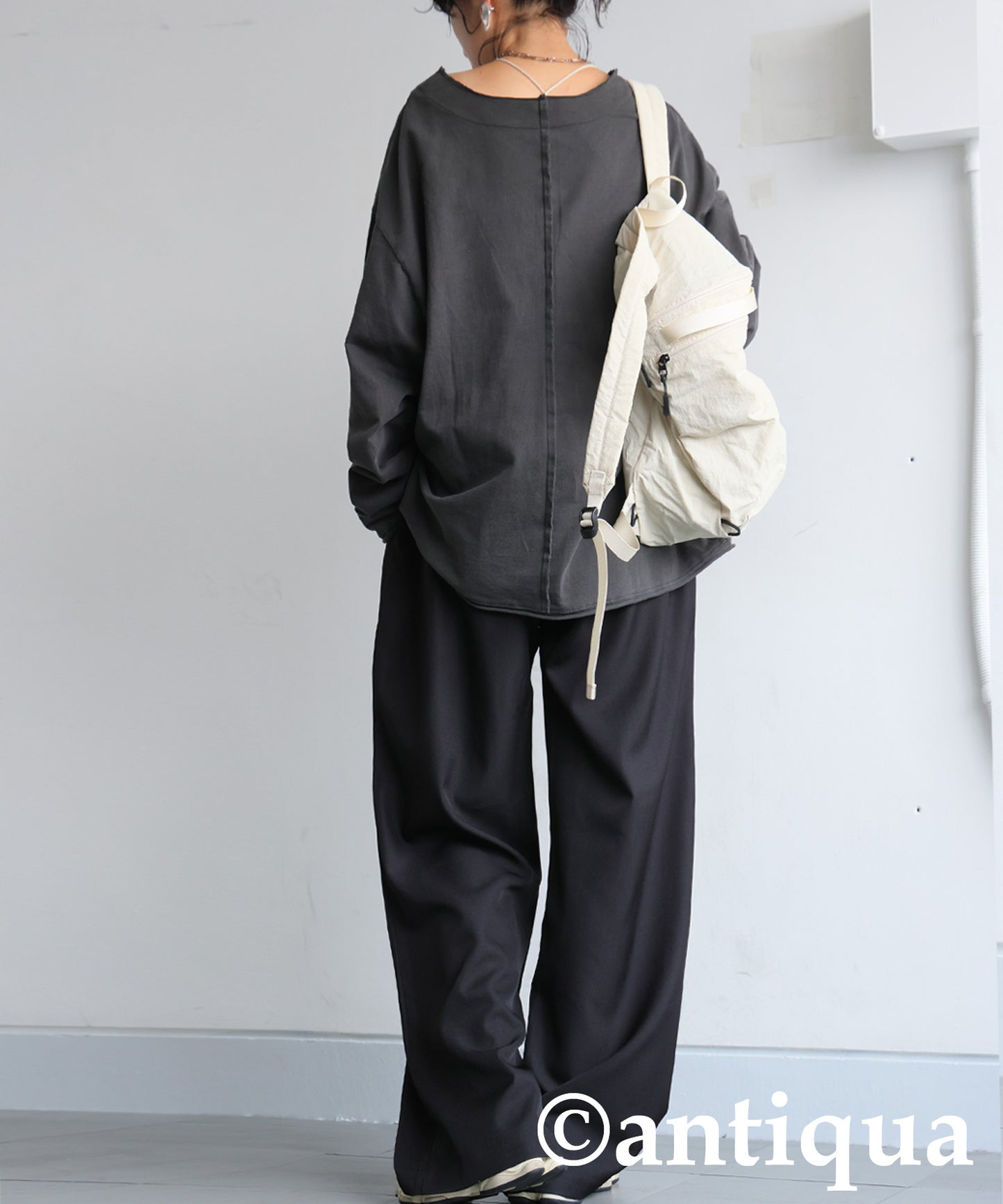 Pocket Design Wide Pants Ladies