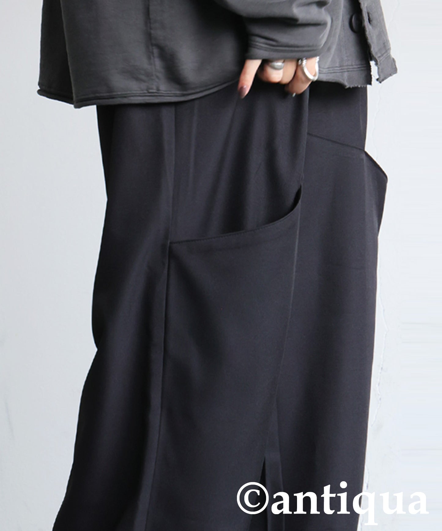 Pocket Design Wide Pants Ladies