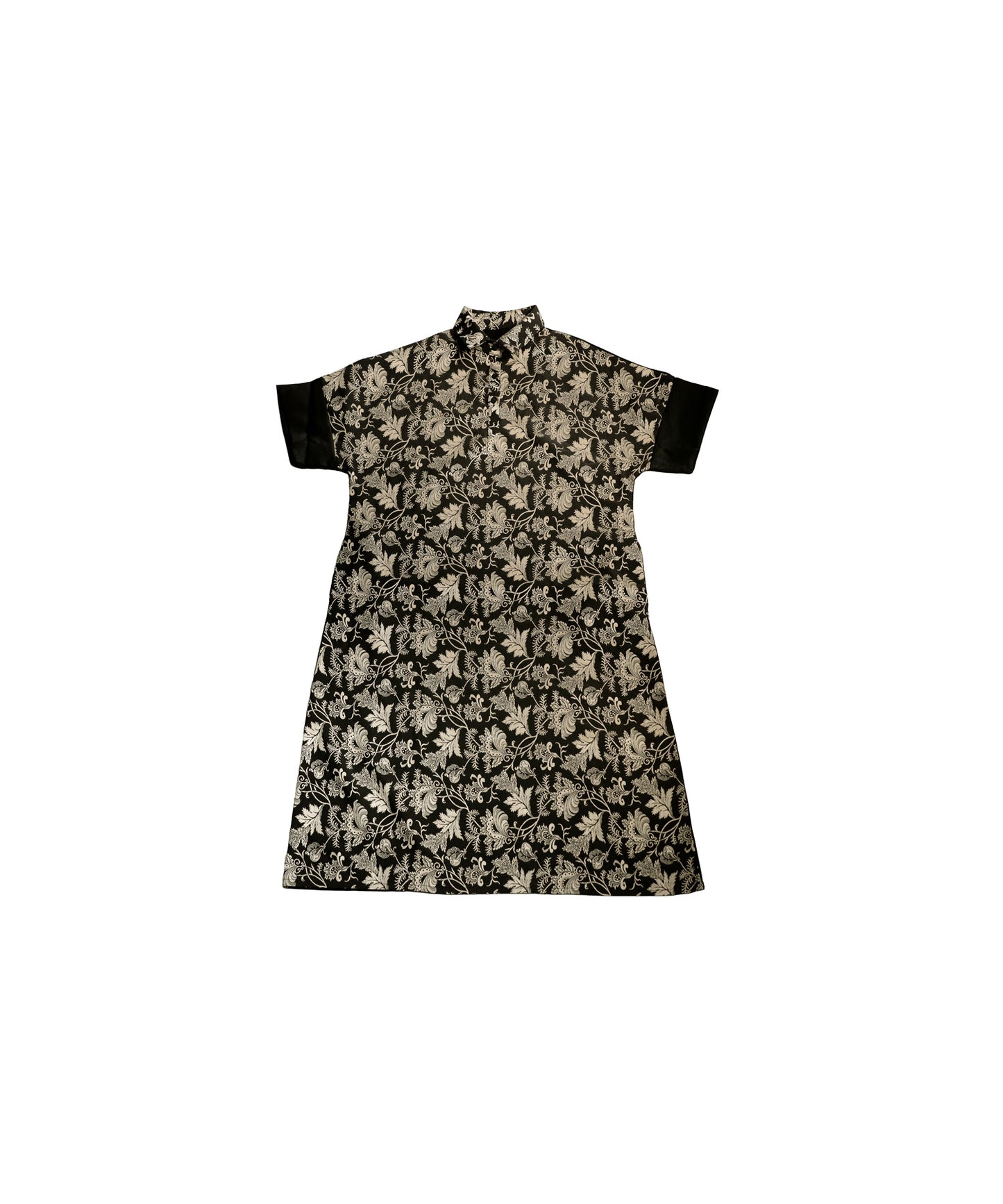 Jacquard-Panel Long Dress Ladies