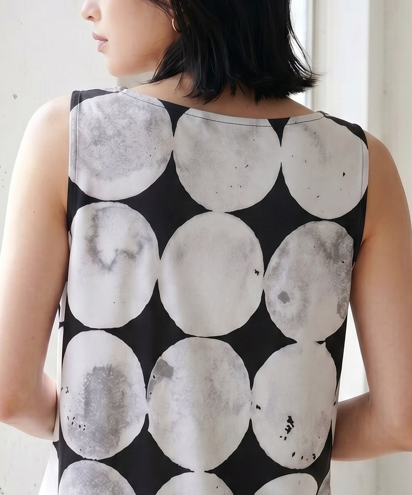 Watercolor Polka Dot Tank Top Ladies
