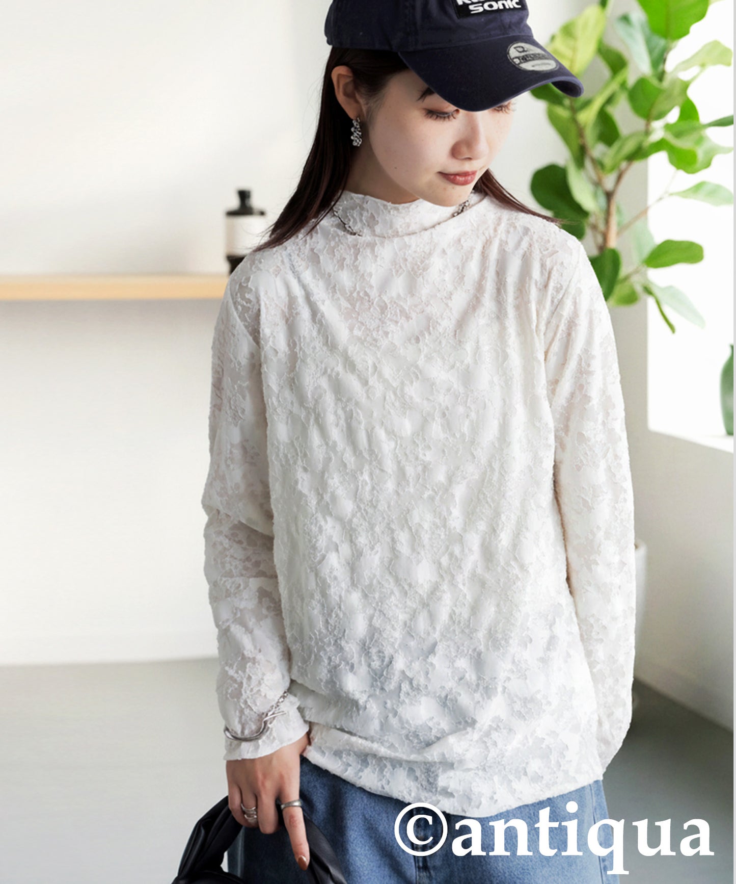 Lace-Like Sheer Top Ladies