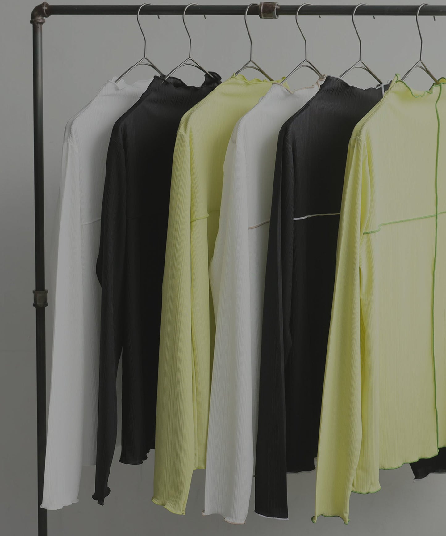 Cross Sheer Long Sleeve Top Ladies