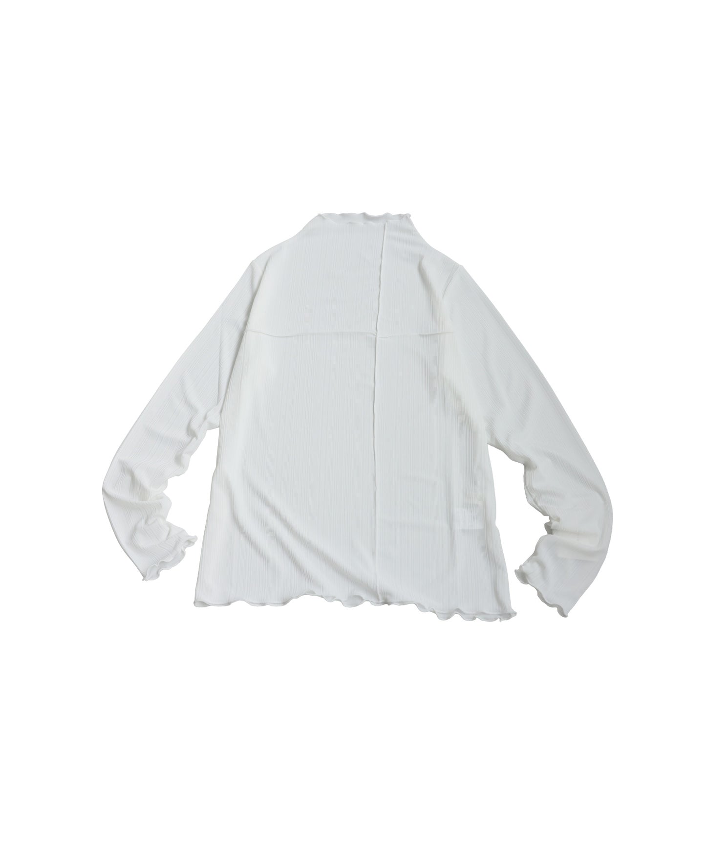 Cross Sheer Long Sleeve Top Ladies