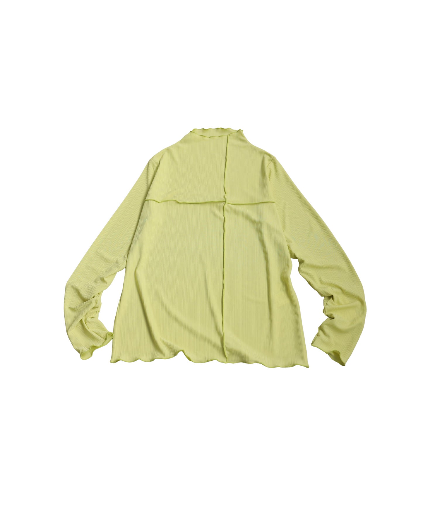 Cross Sheer Long Sleeve Top Ladies