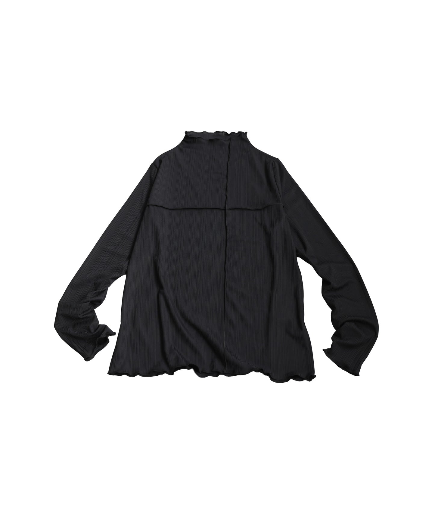Cross Sheer Long Sleeve Top Ladies