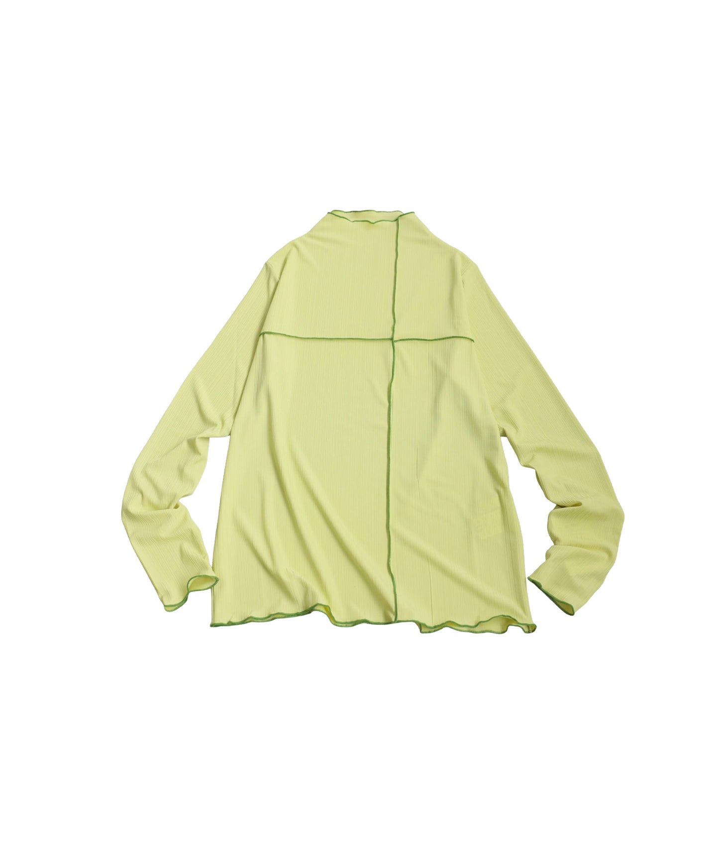 Cross Sheer Long Sleeve Top Ladies