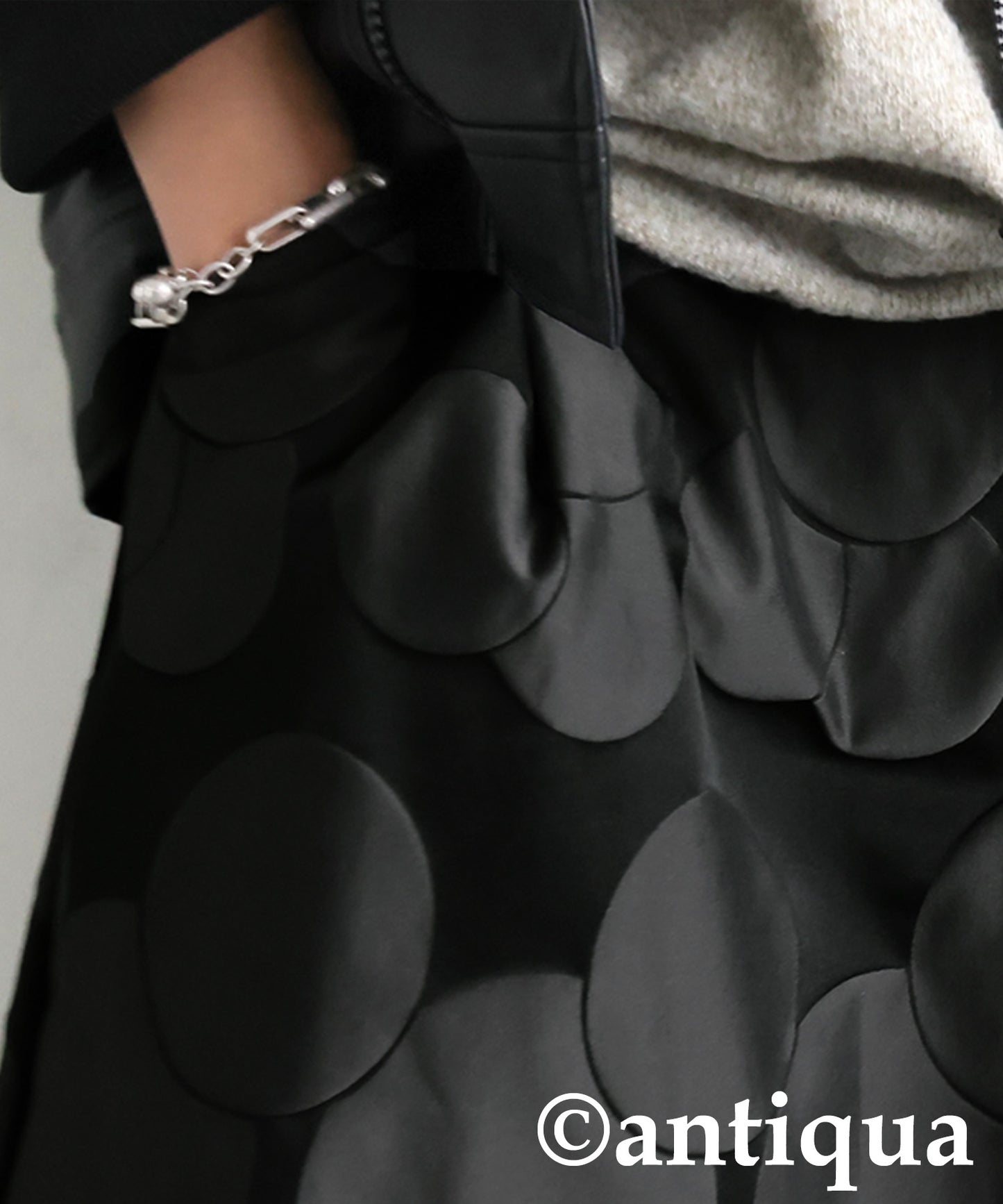 Polka Dot Flared Skirt LADIES