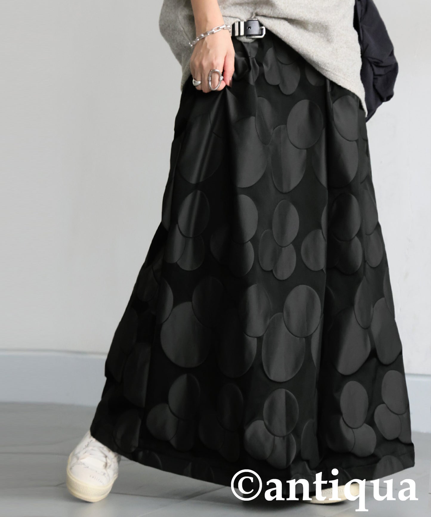 Polka Dot Flared Skirt LADIES