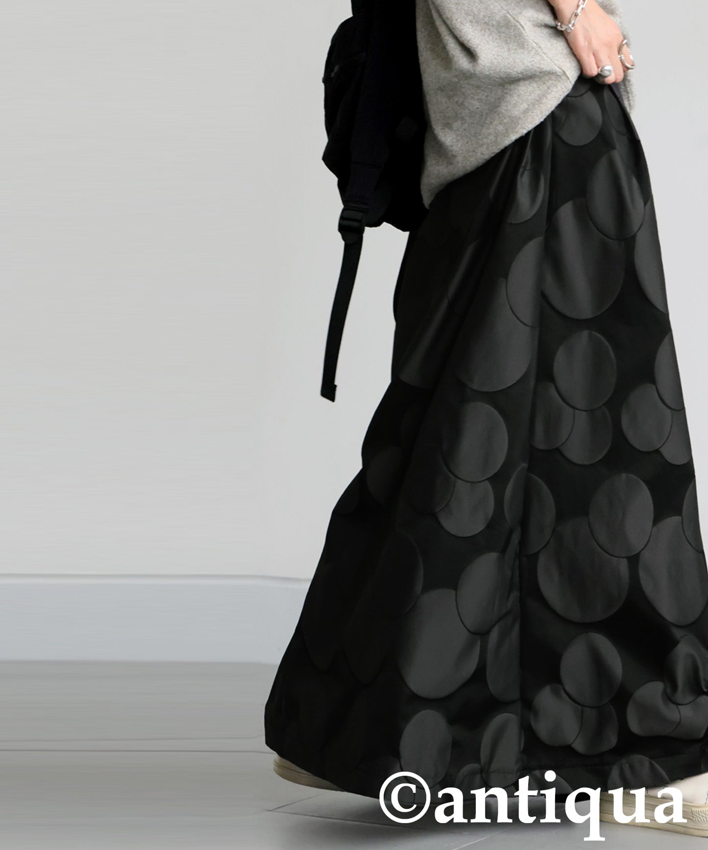 Polka Dot Flared Skirt LADIES