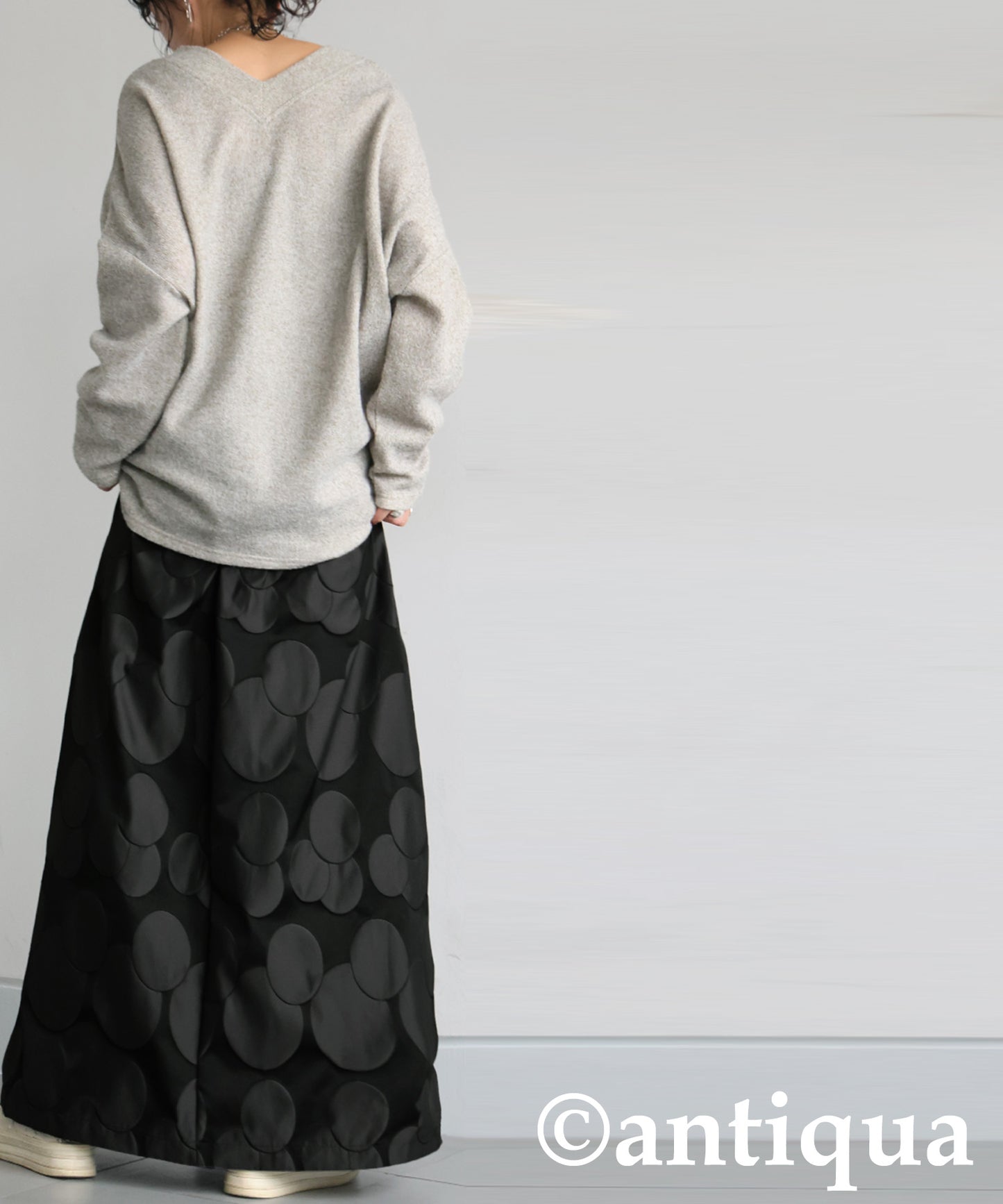 Polka Dot Flared Skirt LADIES