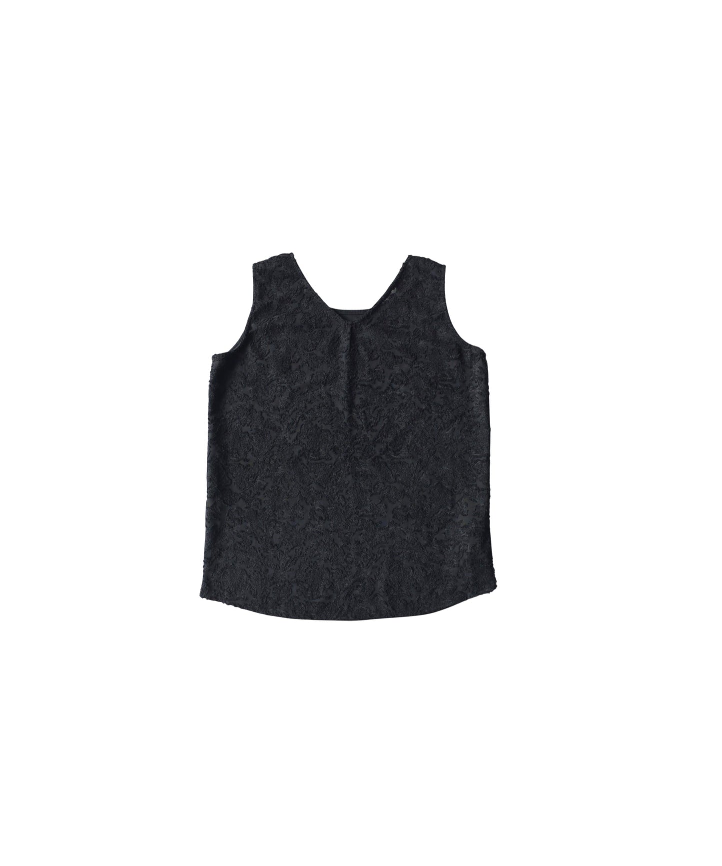 Mixed-Material Floral Layered Lace Tank Top Ladies