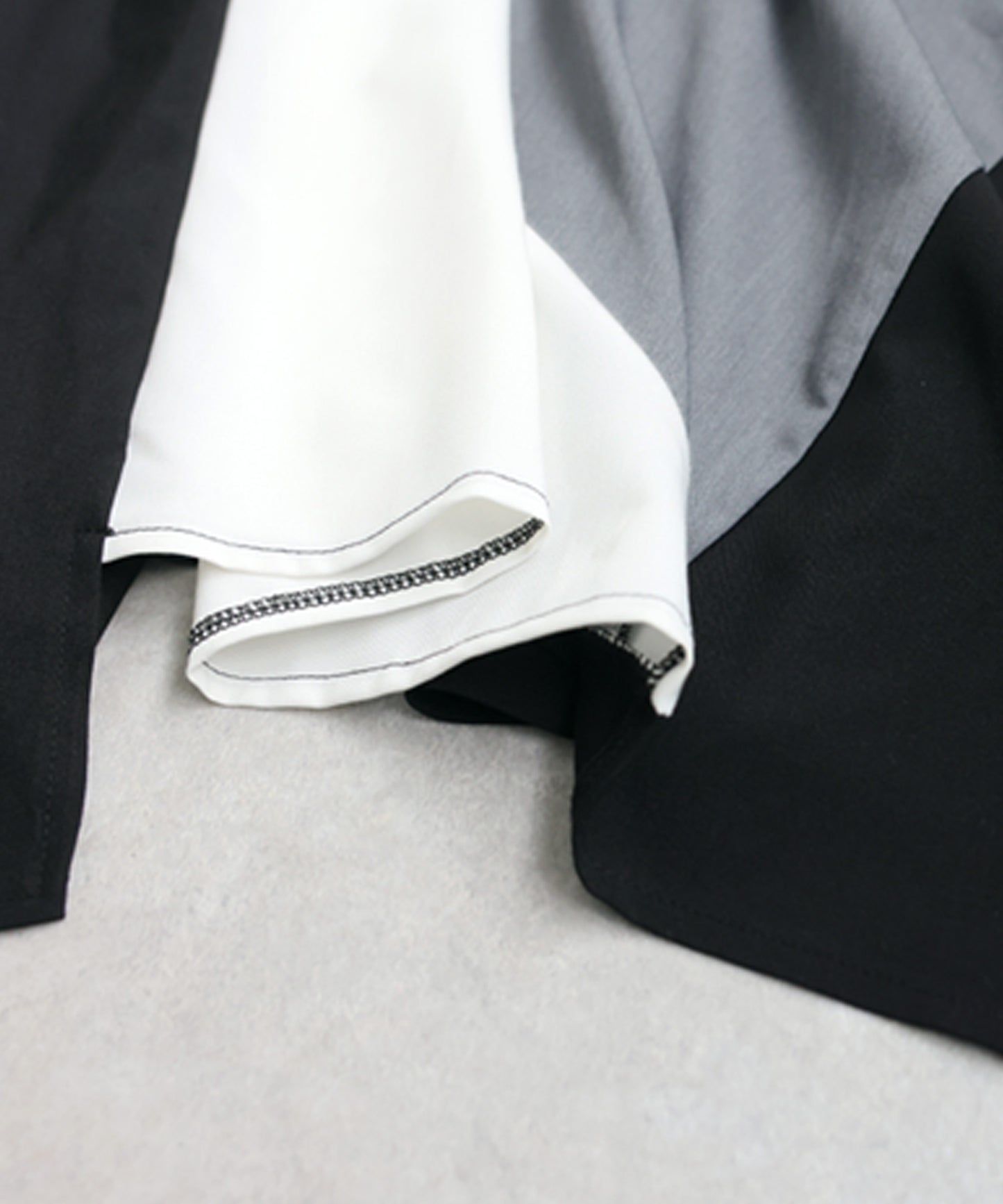 Color-Block Asymmetrical Long Skirt Ladies