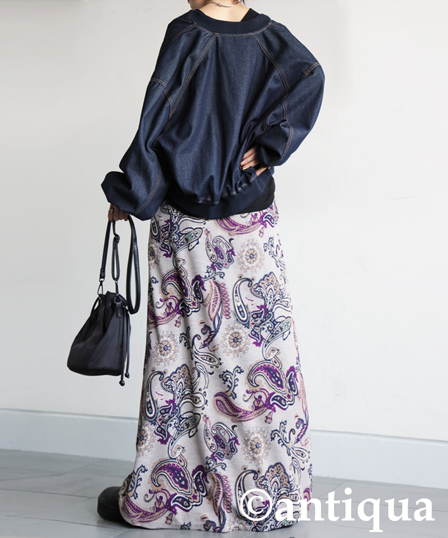 Paisley Print Long Skirt Ladies