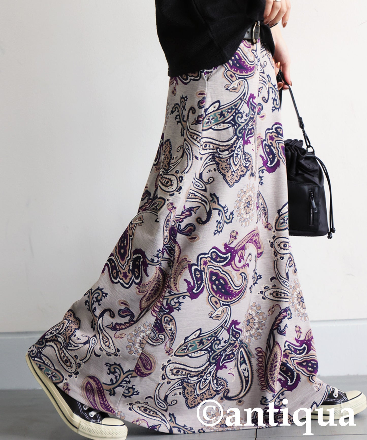 Paisley Print Long Skirt Ladies