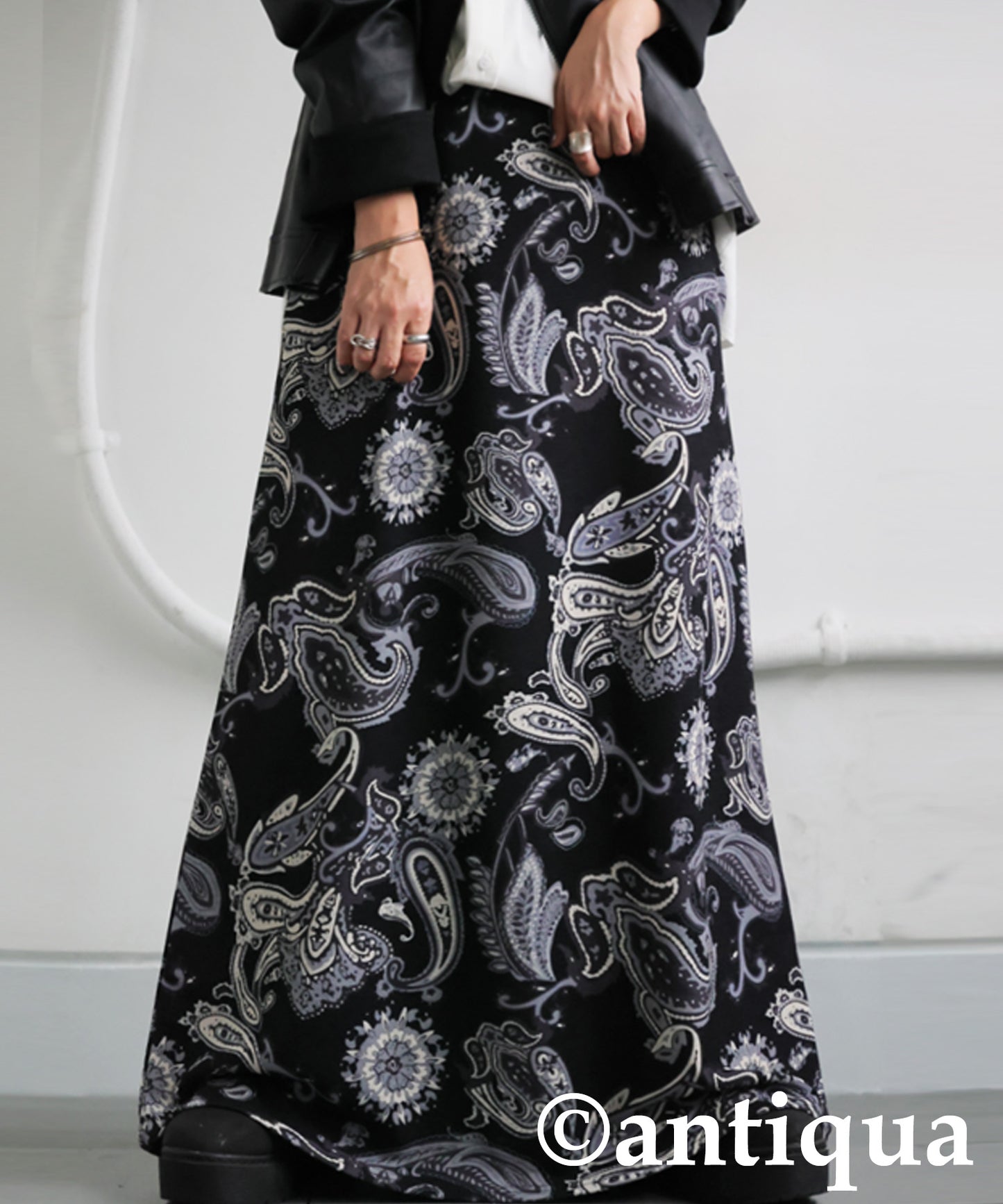 Paisley Print Long Skirt Ladies