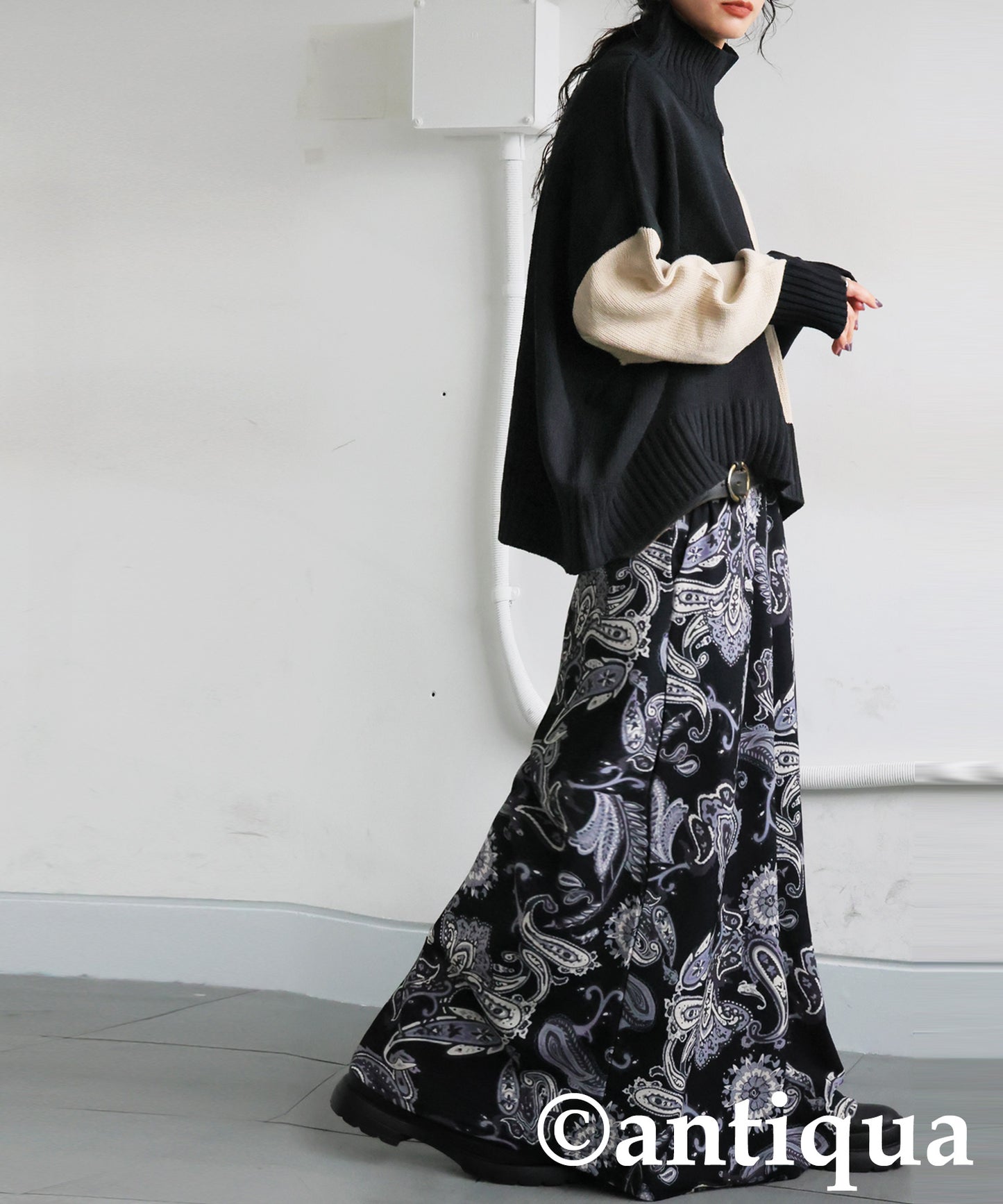 Paisley Print Long Skirt Ladies