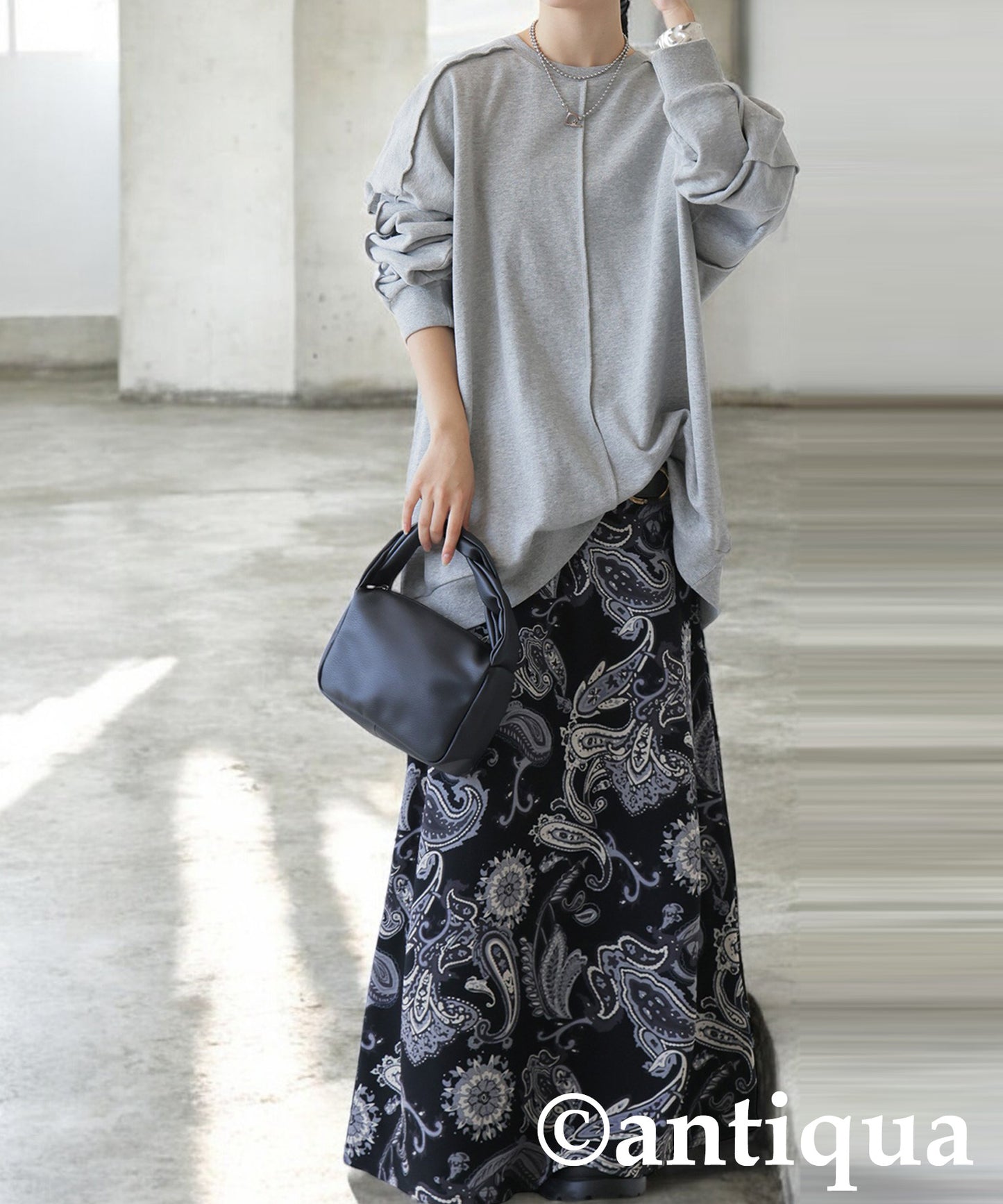 Paisley Print Long Skirt Ladies