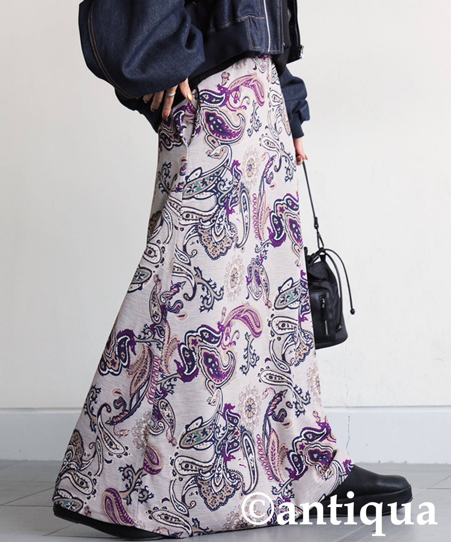 Paisley Print Long Skirt Ladies