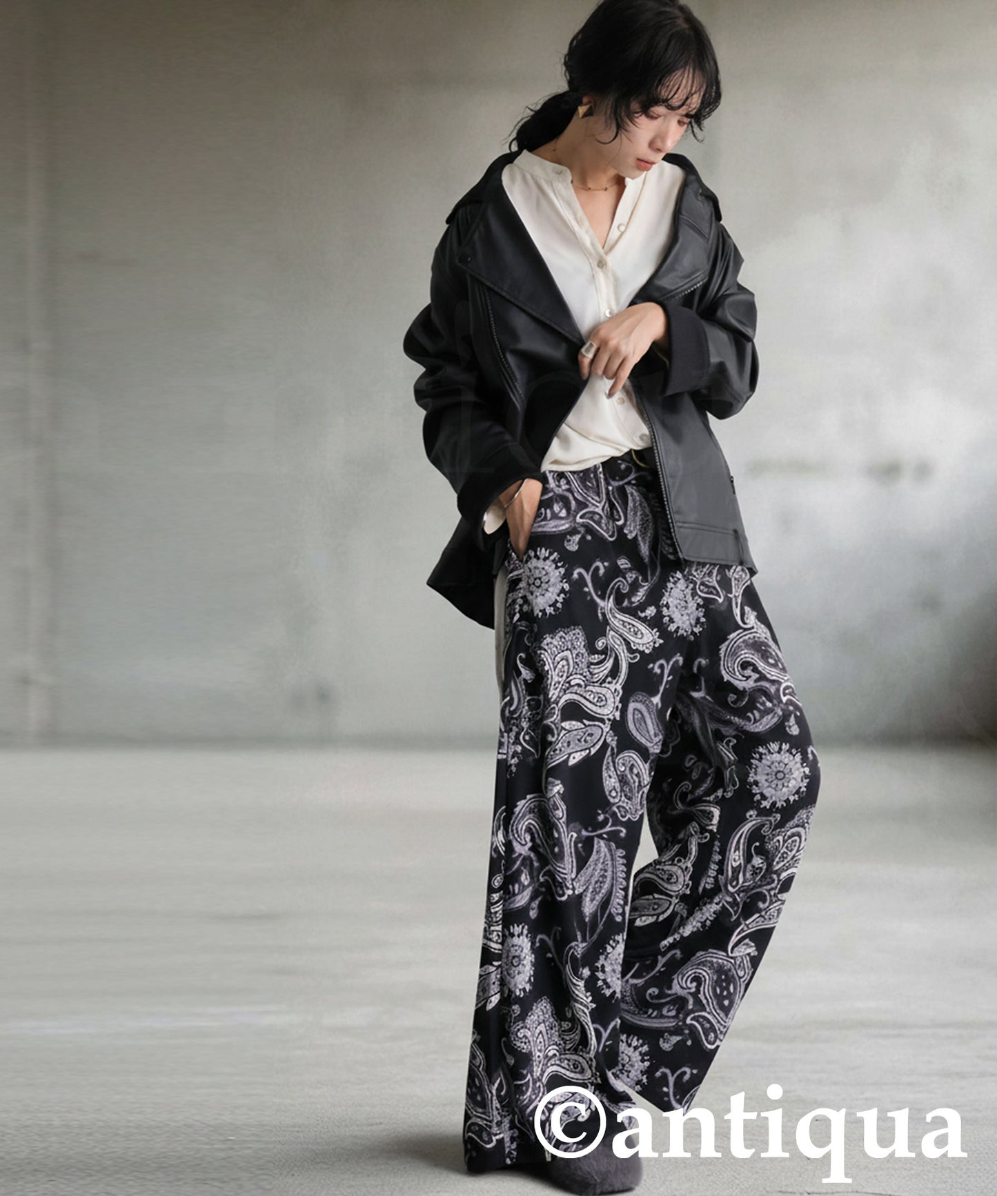 Paisley Pattern Pants Ladies