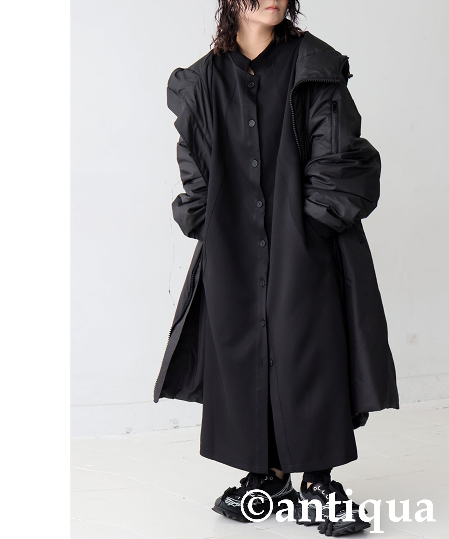 Long-Sleeved Shirt Dress Ladies