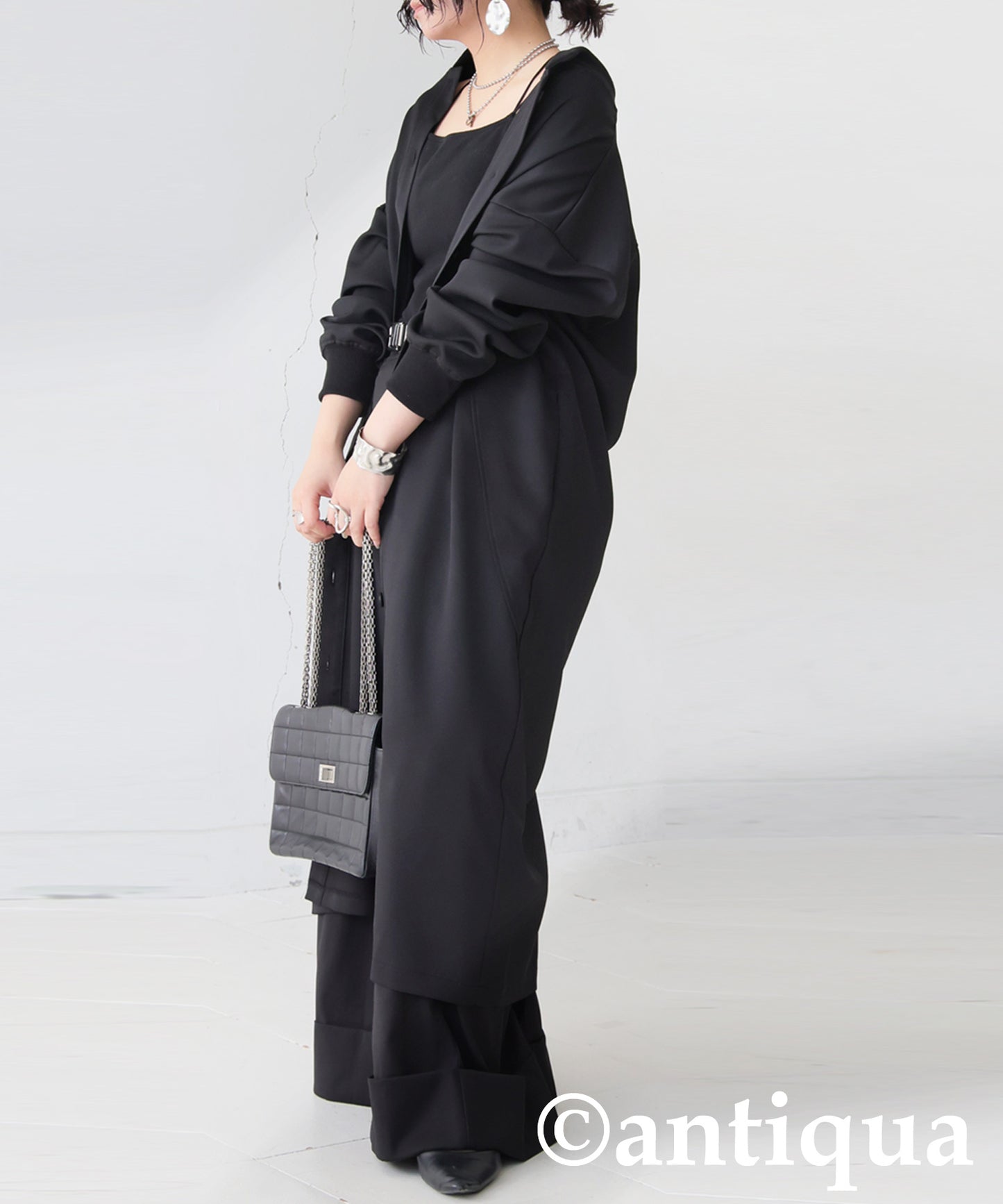 Long-Sleeved Shirt Dress Ladies