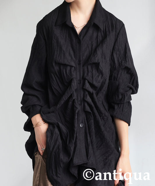 Wrinkled Tuck Shirt Ladies