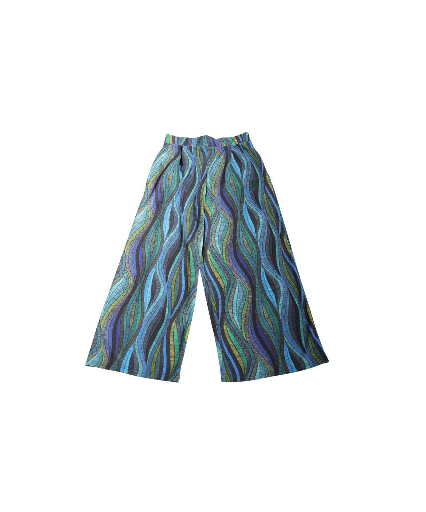 Wave Pattern Wide Pants Ladies