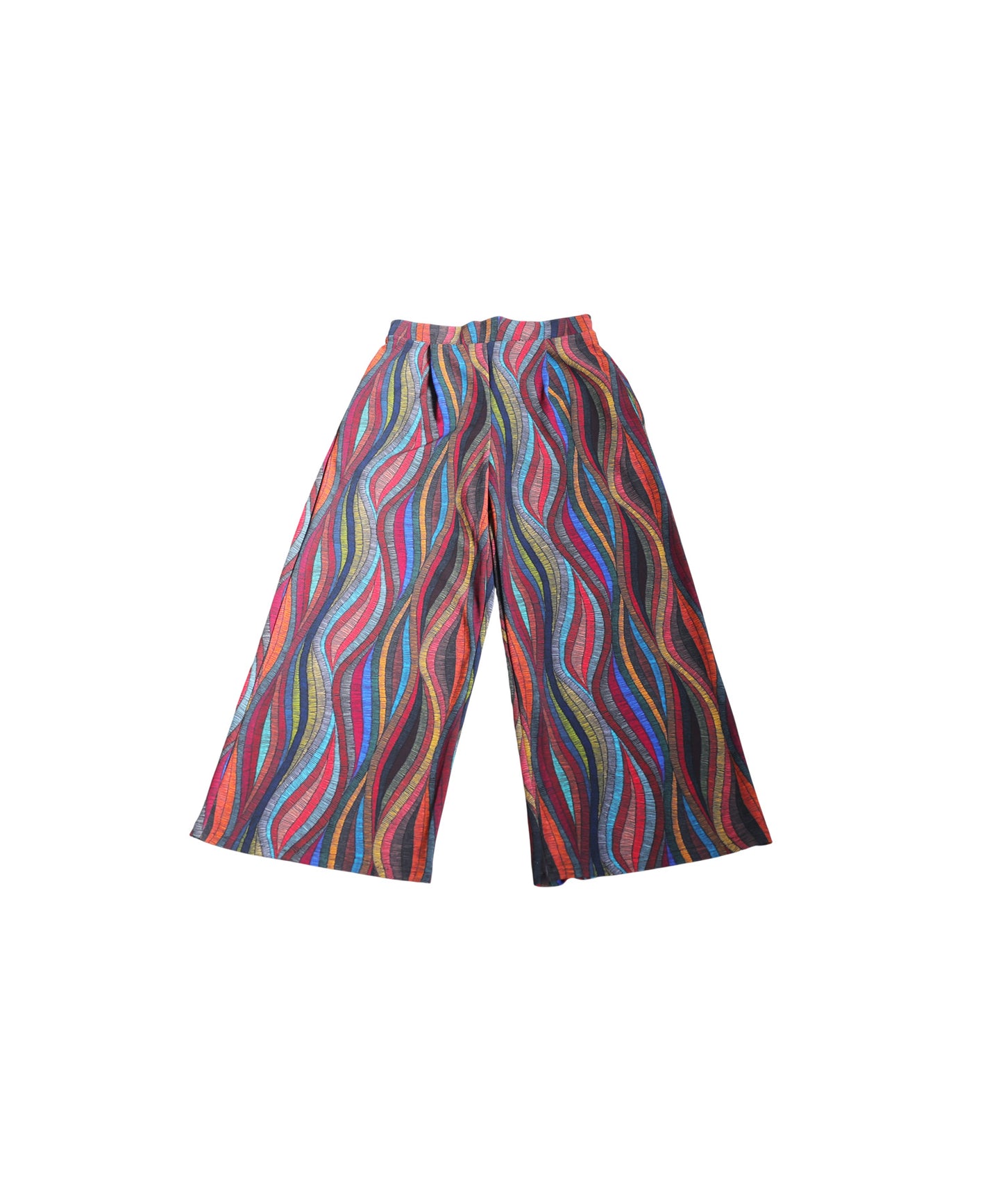 Wave Pattern Wide Pants Ladies