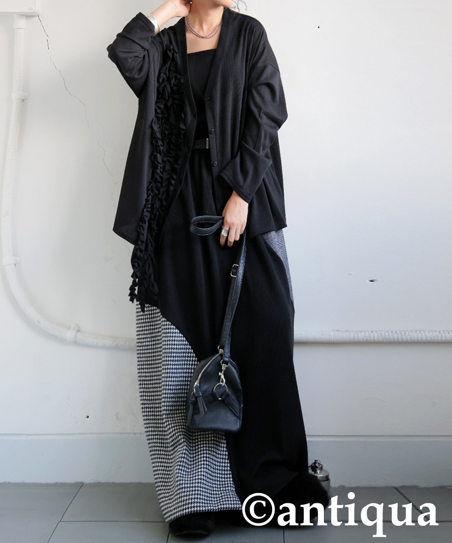 Frilled Cardigan Ladies