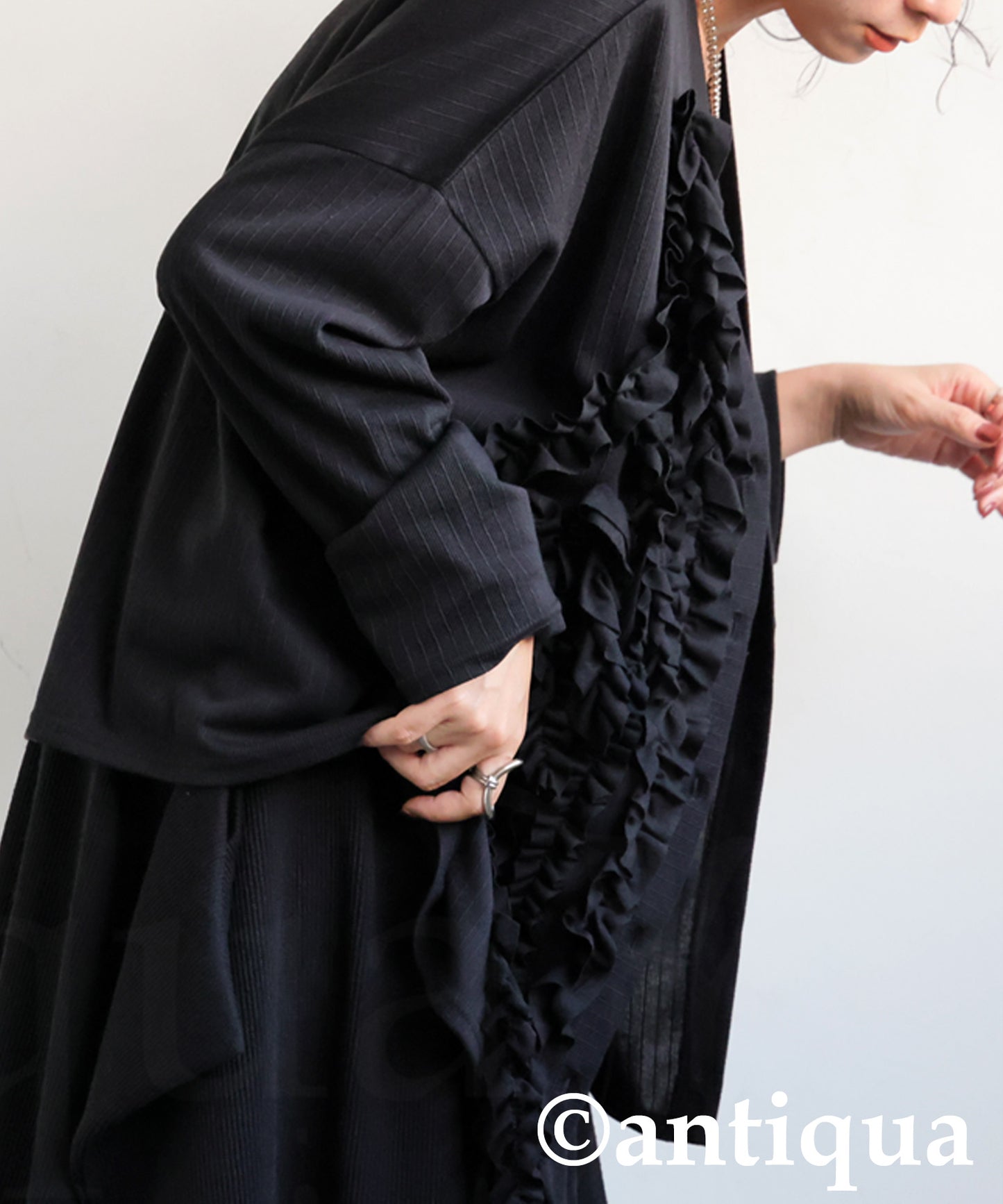 Frilled Cardigan Ladies