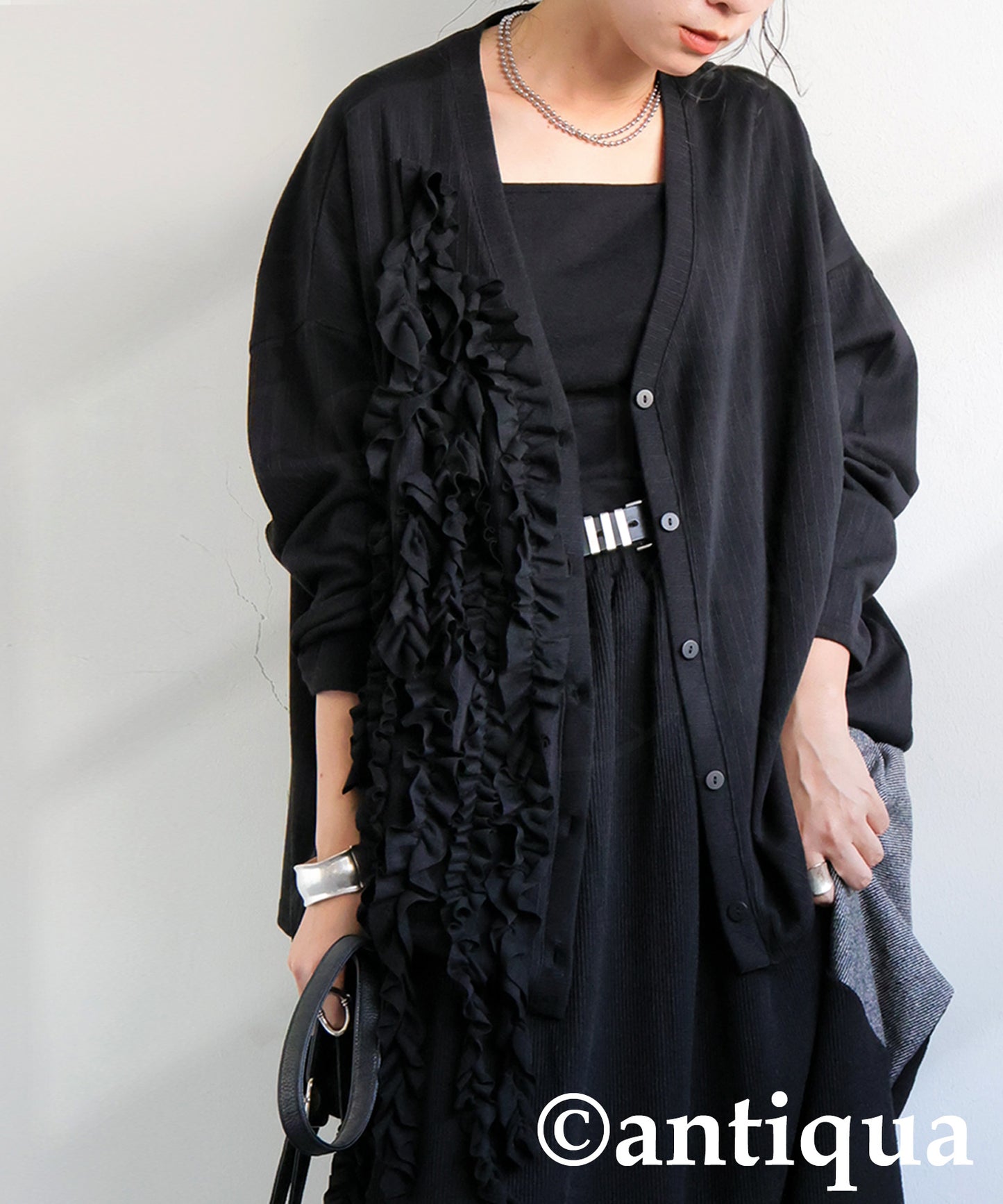 Frilled Cardigan Ladies