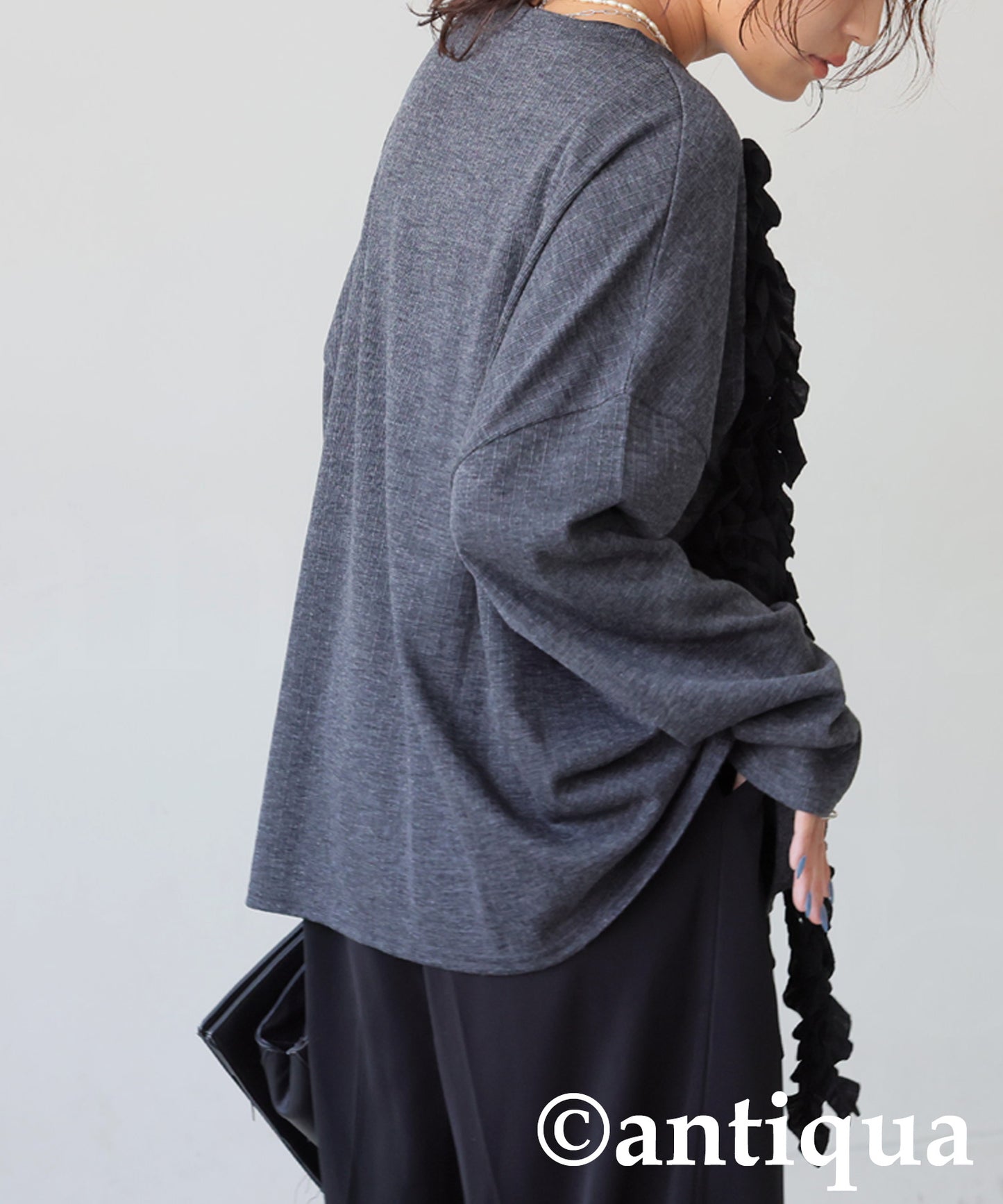 Frilled Cardigan Ladies